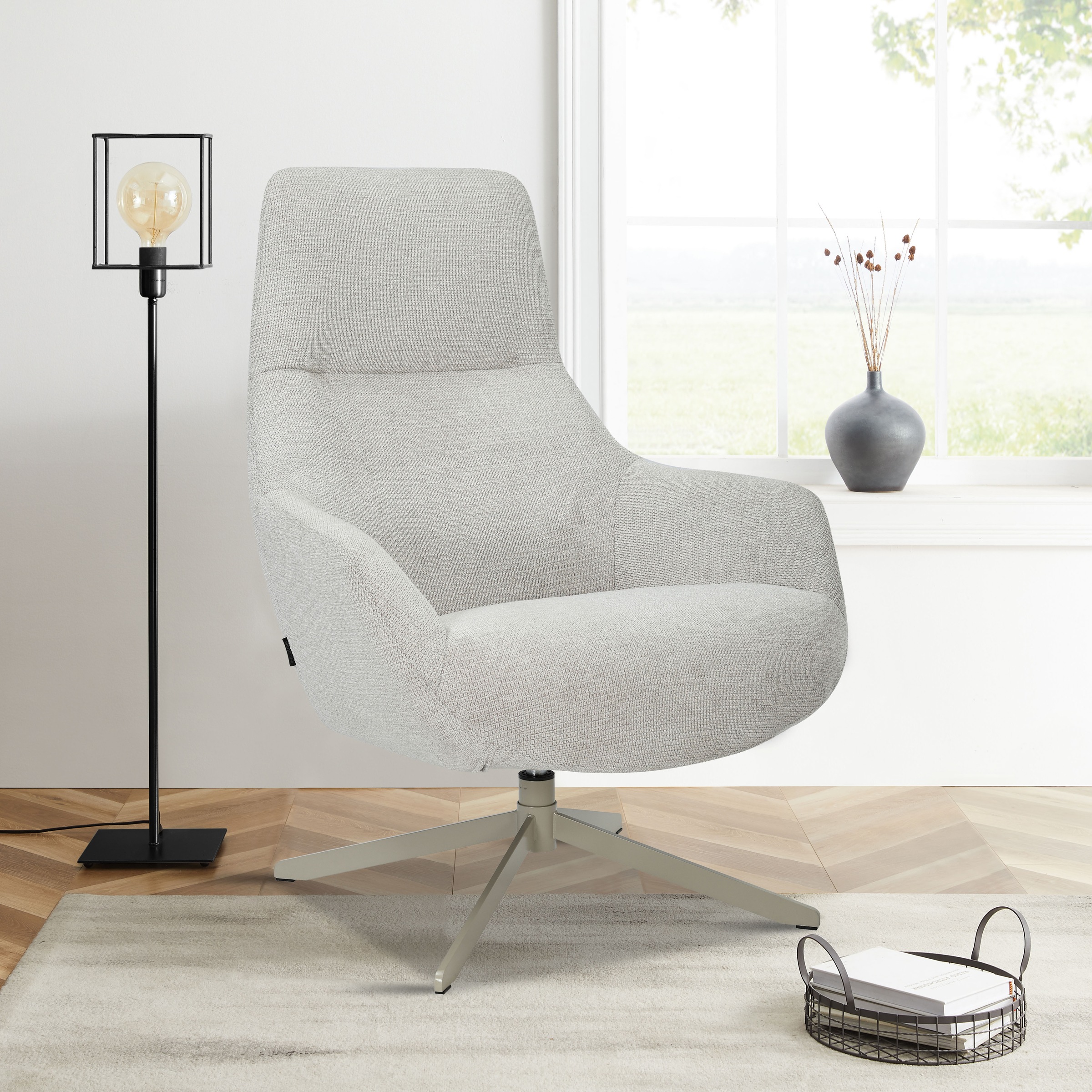 OTTO home Drehsessel "CLARINDA moderner Ohrensessel drehbar, TV-Sessel, Rel günstig online kaufen