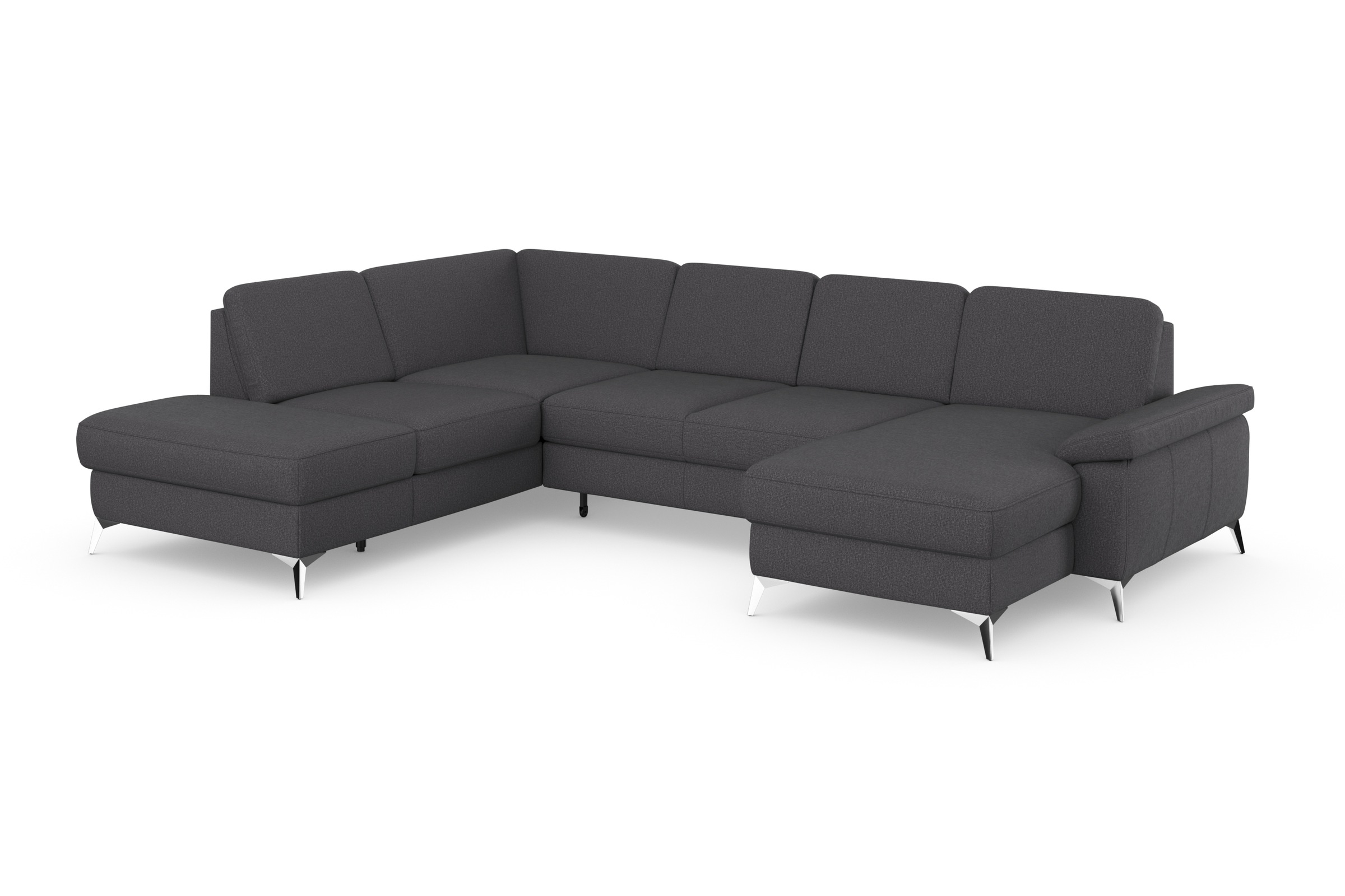 sit&more Wohnlandschaft »Padua U-Form«, inklusive Sitztiefenverstellung, Armteilfunktion und Federkern