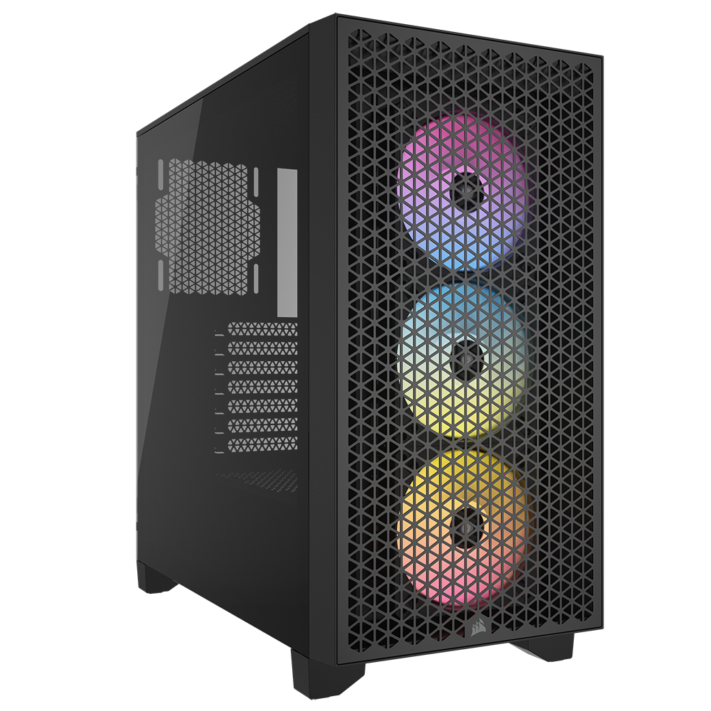 Corsair PC-Gehäuse »3000D RGB Airflow Tempered Glass Mid-Tower, Black«, RGB