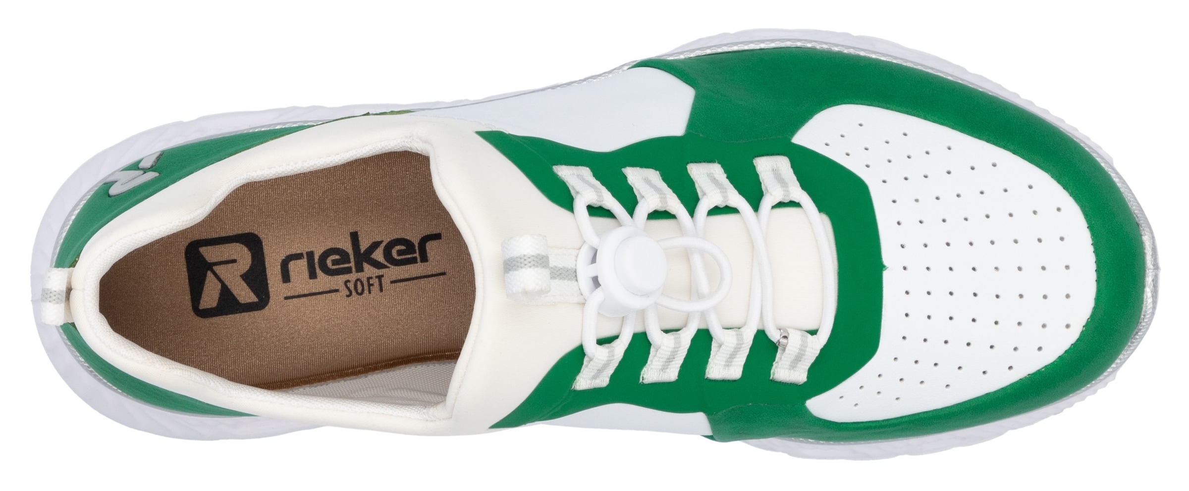 RIEKER Sport Slip-On Sneaker »vegan«, Schlupfschuh, Halbschuh, Freizeitschuh mit Schnellverschluss