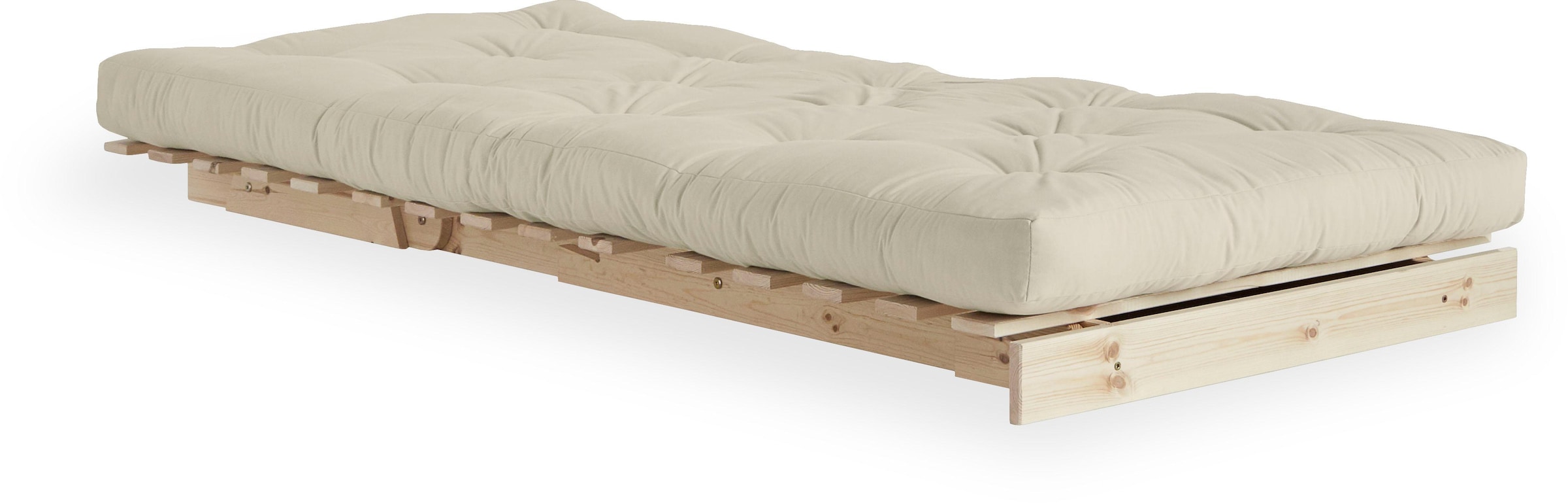 Karup Design Daybett »Roots Schlafsofa, Gästebett, Sofa inkl. Futonmatratze«, Liegefläche 90/140/160 x200 cm, FSC® zertifizierte Kiefer