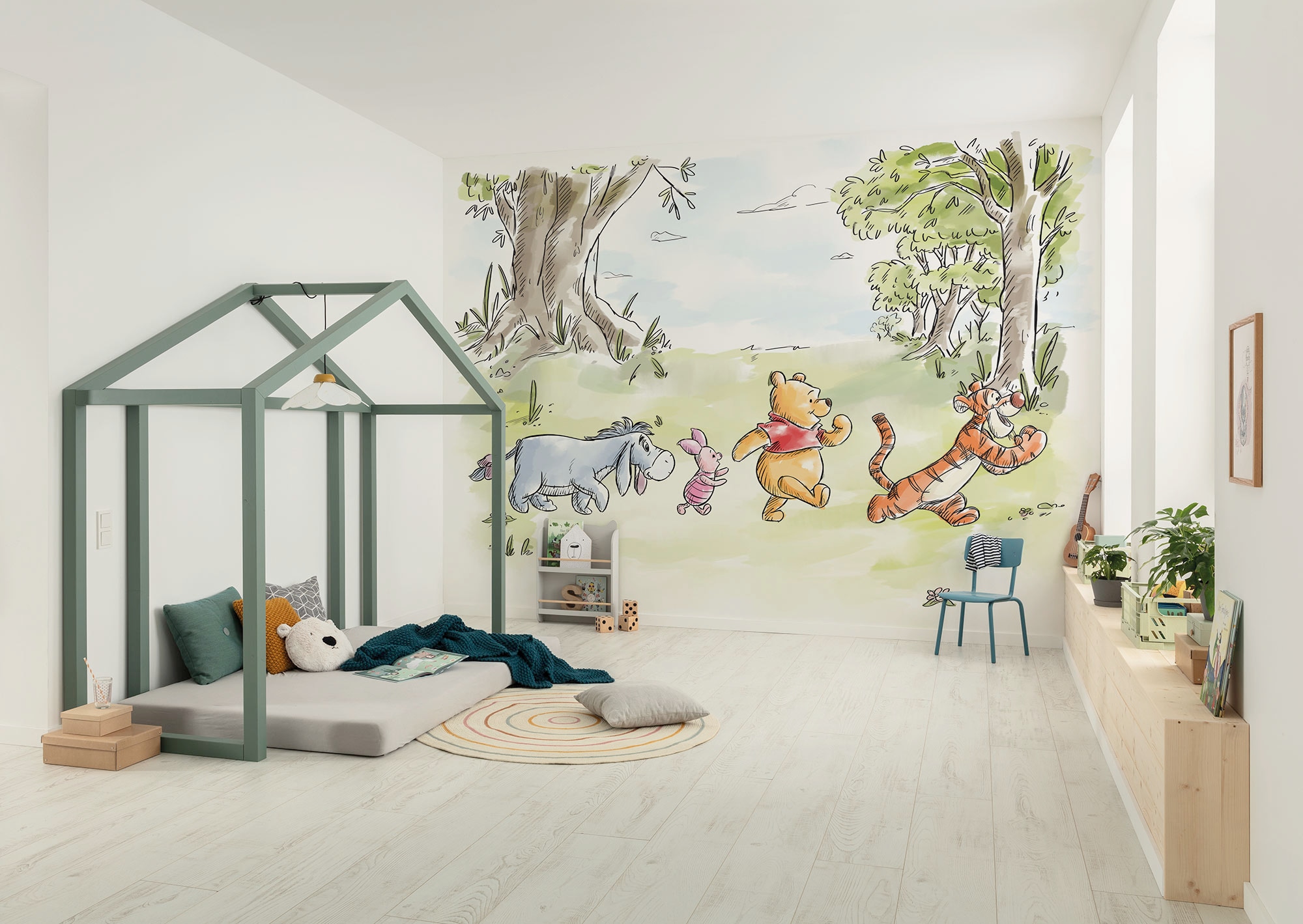 Komar Kindertapete »Disney Winnie the Pooh Walk Together«, bedruckt