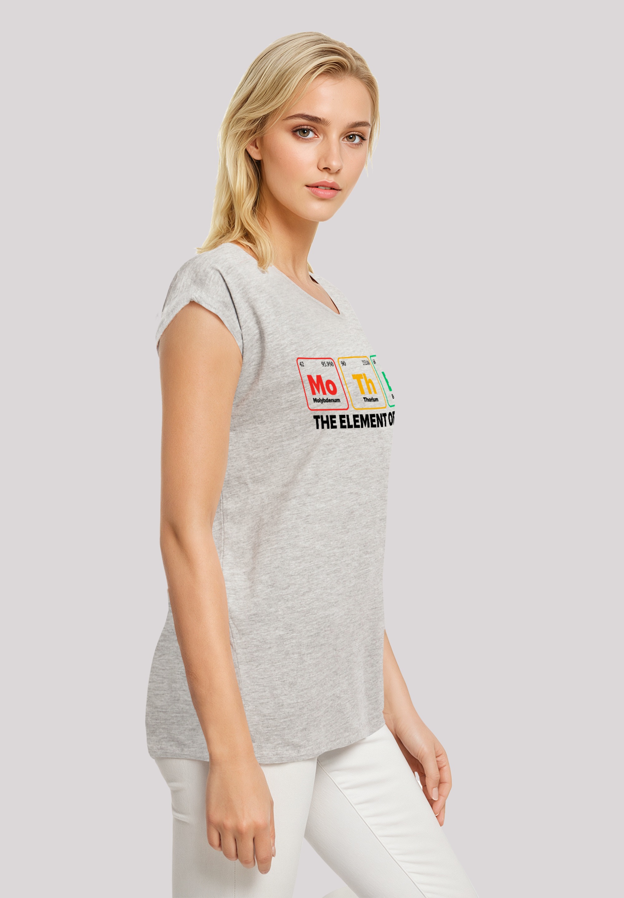 F4NT4STIC T-Shirt »Mothers Day Minimalist Periodic Table Geeky Mom«, Premium Qualität