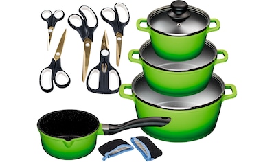 KING Topf-Set »Berry«, Aluminiumguss, (Set, 6 tlg., 4 Töpfe, 3 Deckel,  Küchenreibe), Induktion kaufen | BAUR