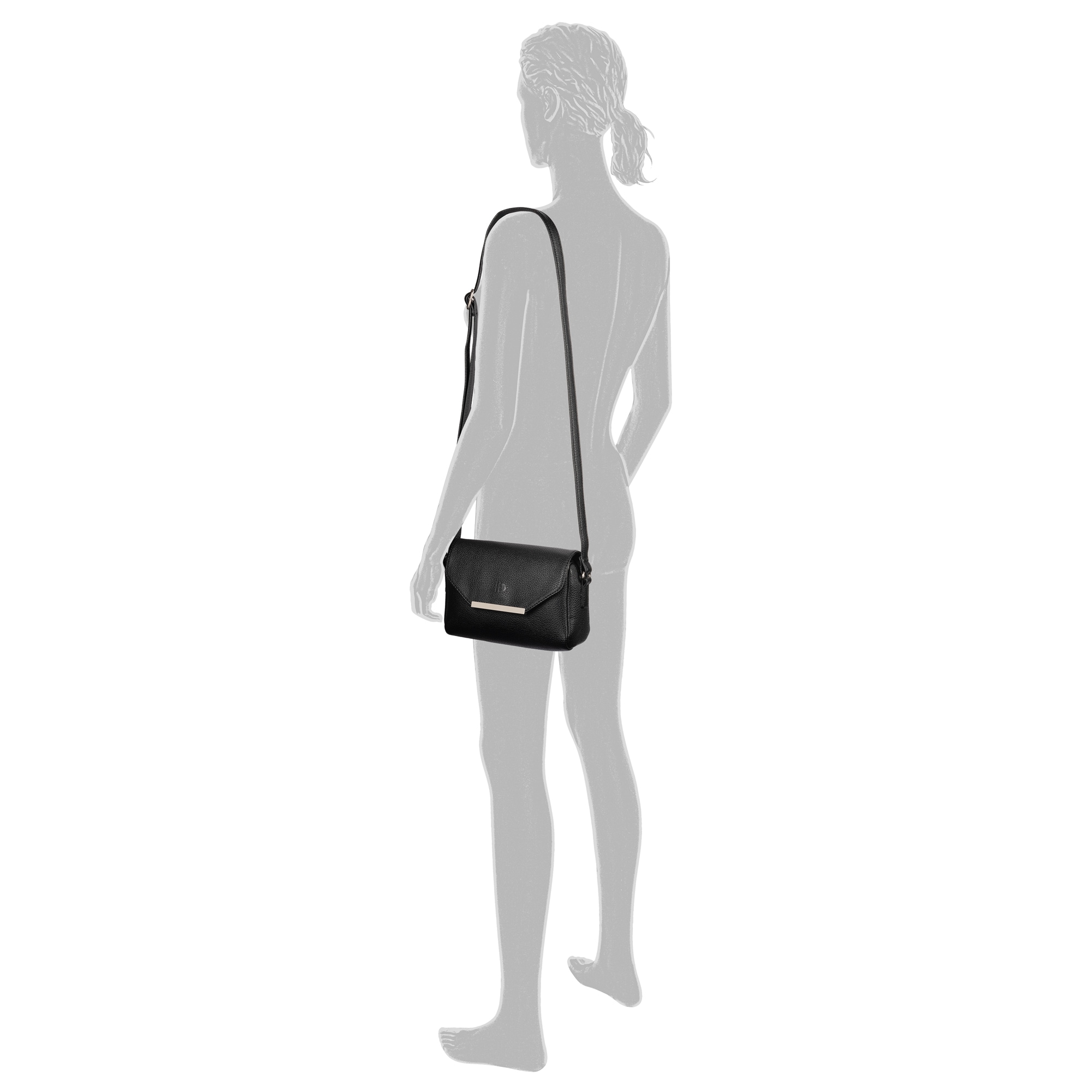 TOM TAILOR Denim Umhängetasche »Yadira« Damen Schultertasche mit schmaler Metall-Zierleiste