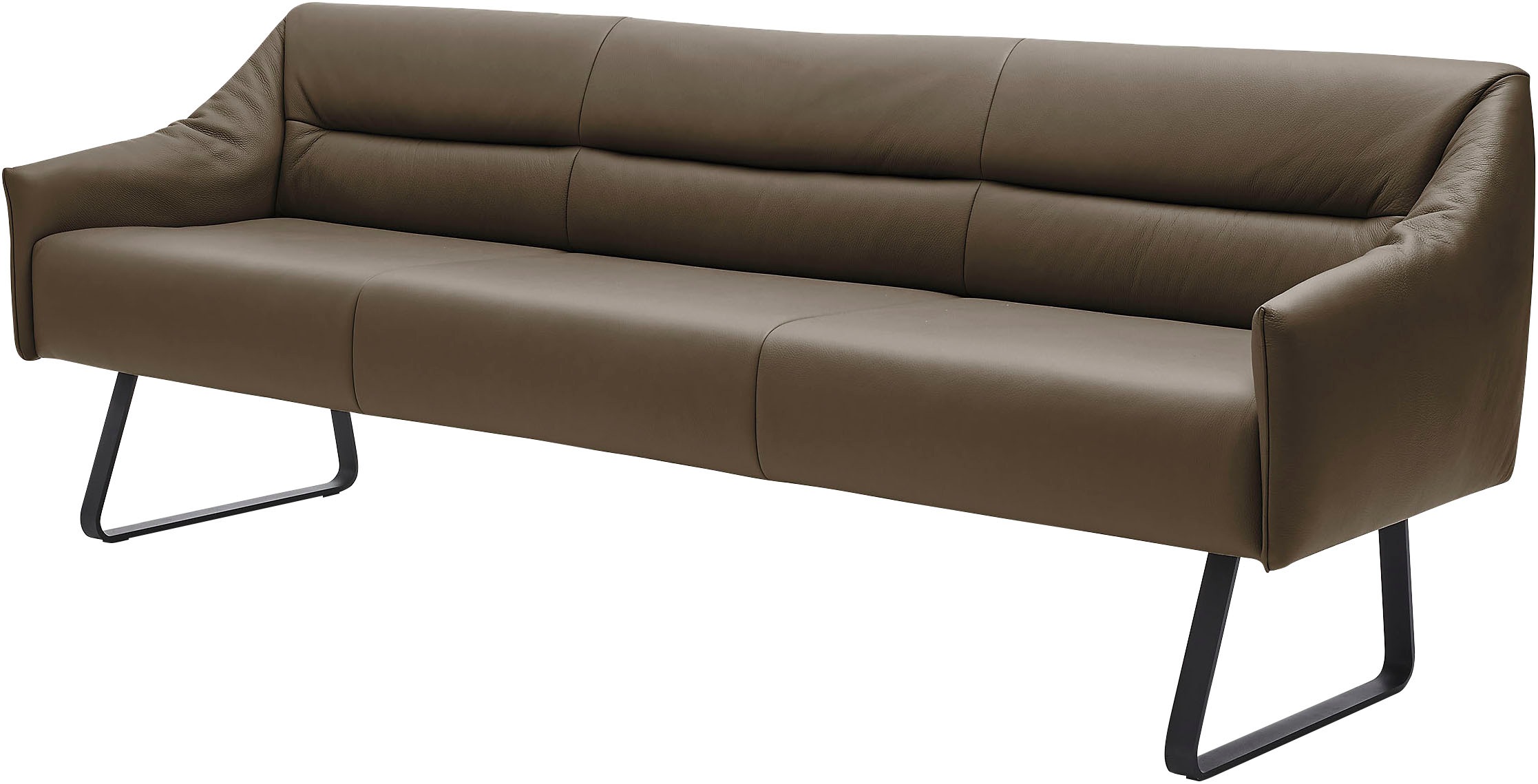 Essbank MUSTERRING "JustB SP500", grün (camouflage), B:232cm H:86cm T:70cm, Sitzbänke, Essbank, Metallkufe schwarz, verschiedene Farben, Breite 220 oder 250 cm 3