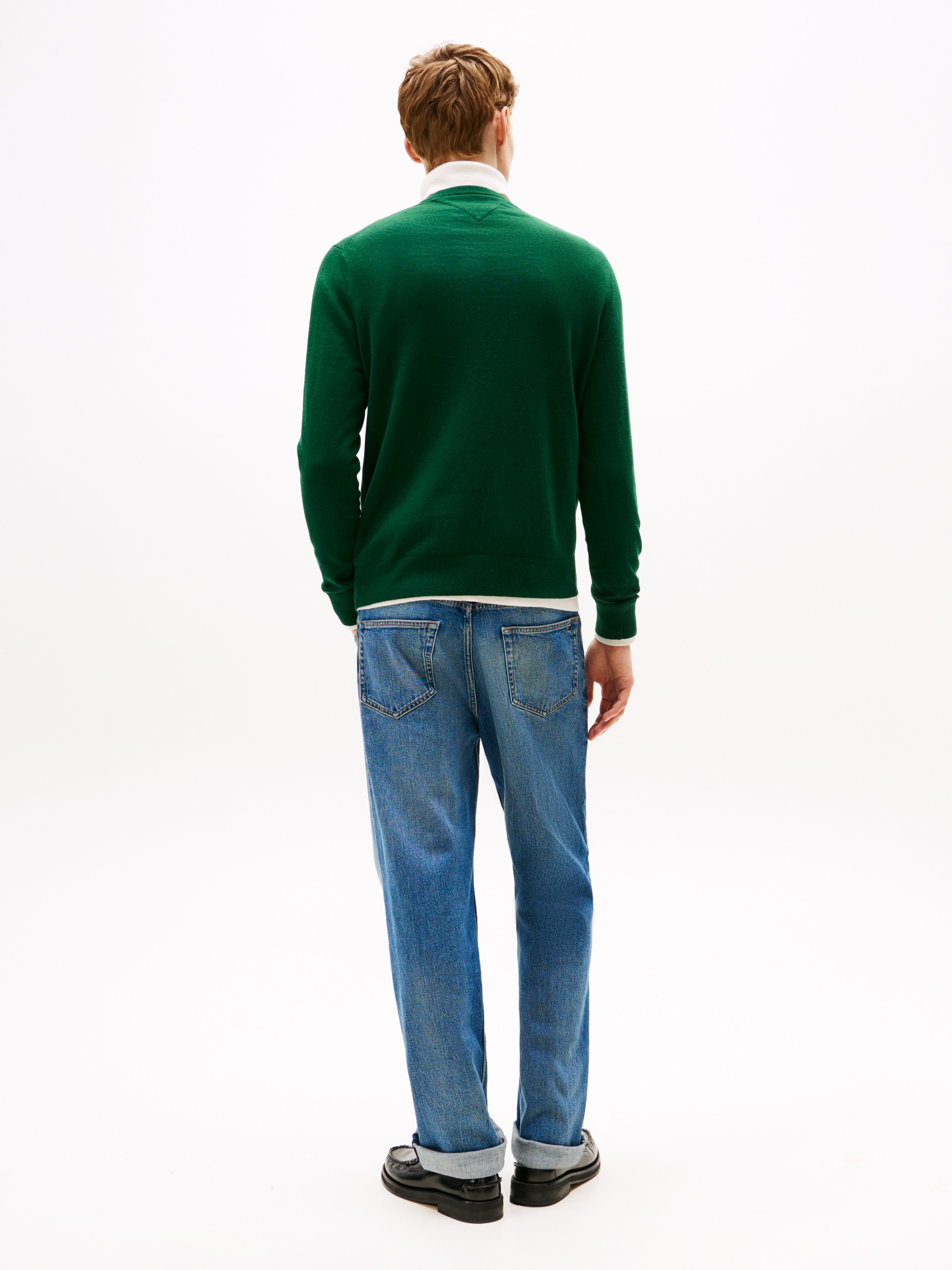 Tommy Hilfiger Rundhalspullover »ESSENTIAL COTTON CREW NECK«, 100% Baumwolle Crewneck Regular Fit Premium Mode