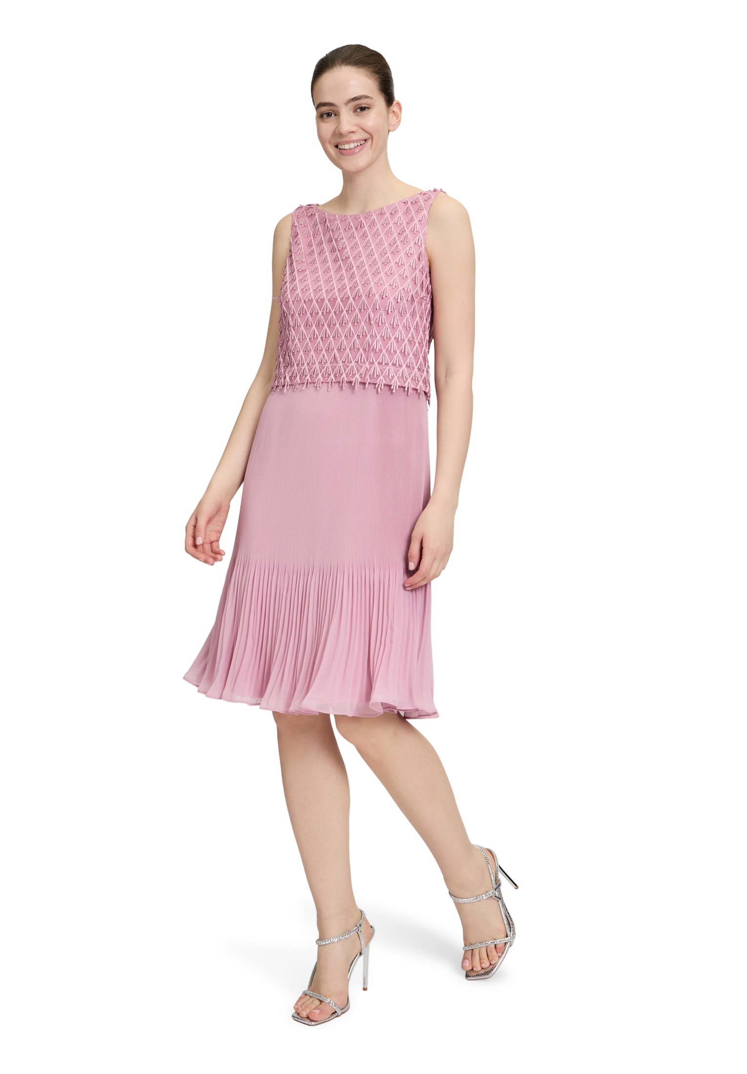 Vera Mont Cocktailkleid »Vera Mont Cocktailkleid mit Plissee«, Fransen