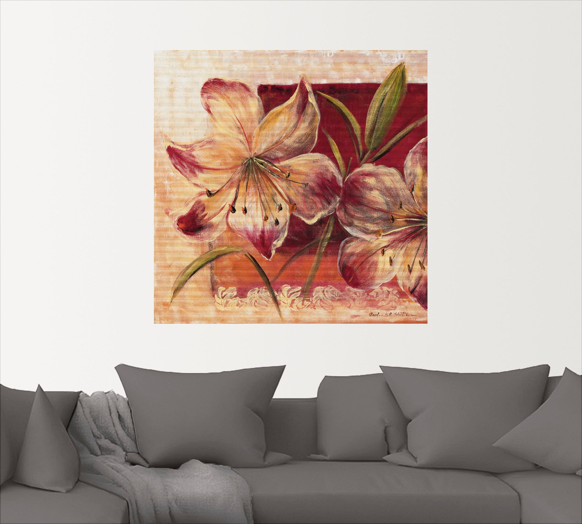 Artland Wandbild »Klassische Blumen III«, Blumen, (1 St.), als Leinwandbild, Wandaufkleber in verschied. Größen