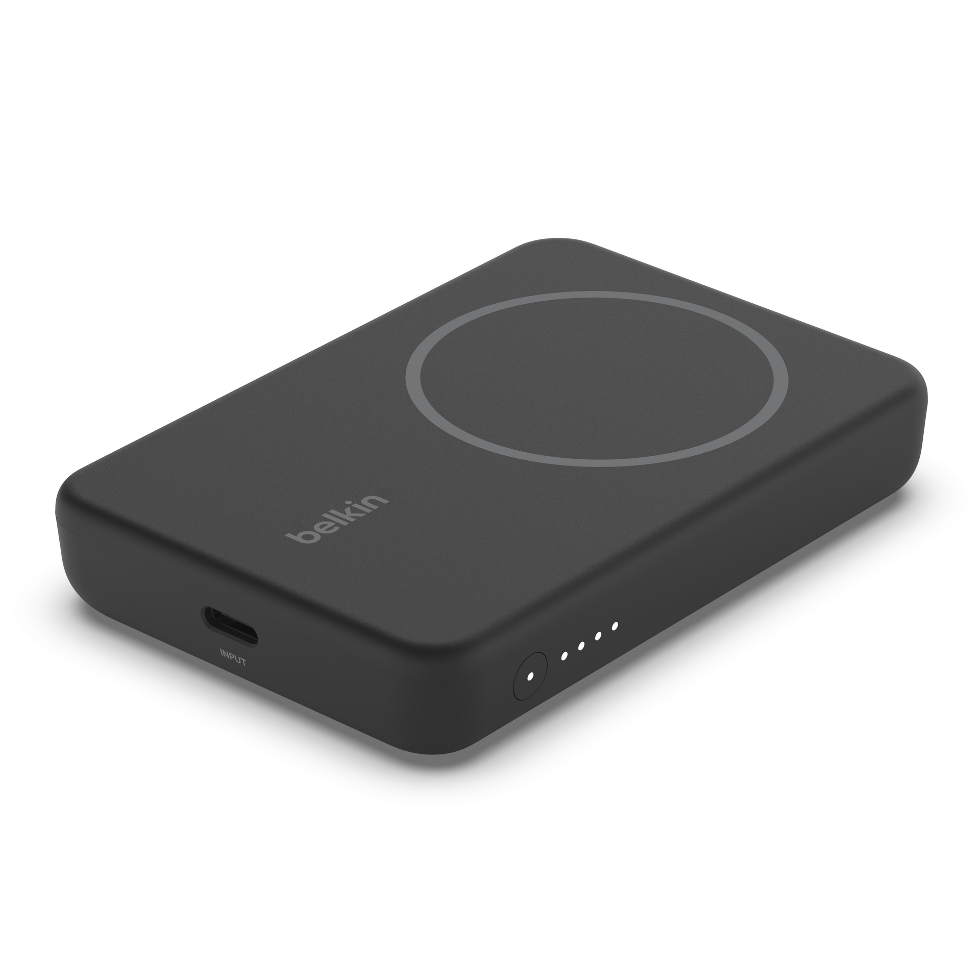 BELKIN Powerbank "BoostCharge 5.000mAh magnetische Powerbank mit 7,5 Watt", 3,6 V 5.000mAh, schwarz, Akkumulatoren, ausklappbarem Standfuß, für
