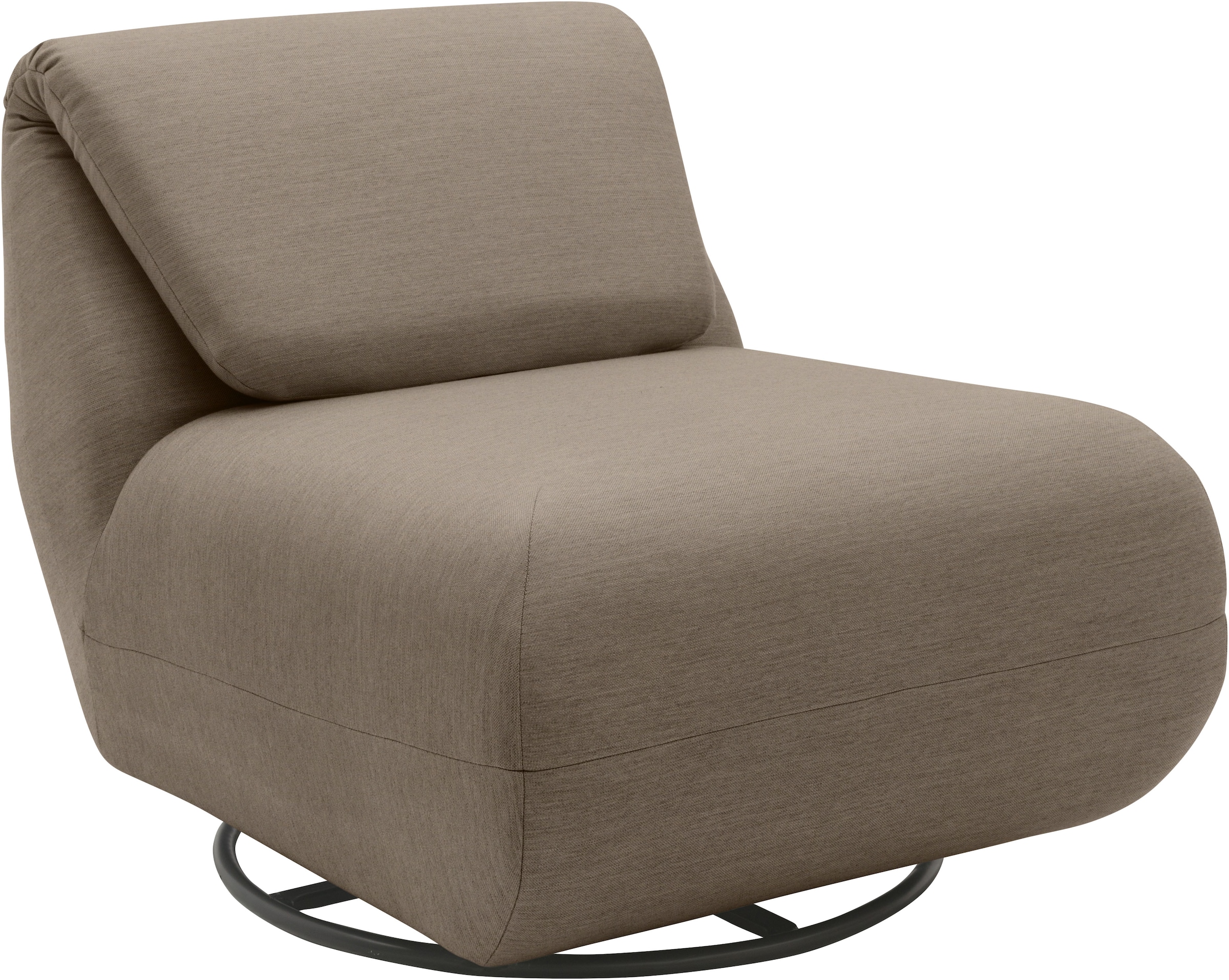 DOMO collection Sessel »Sonner, wahlweise mit Swivelfunktion«, Um 360 Grad drehbar, Rücken aufstellbar, Drehsessel