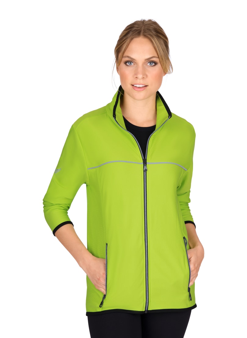 Trigema Langarm Funktionsjacke COOLMAX®