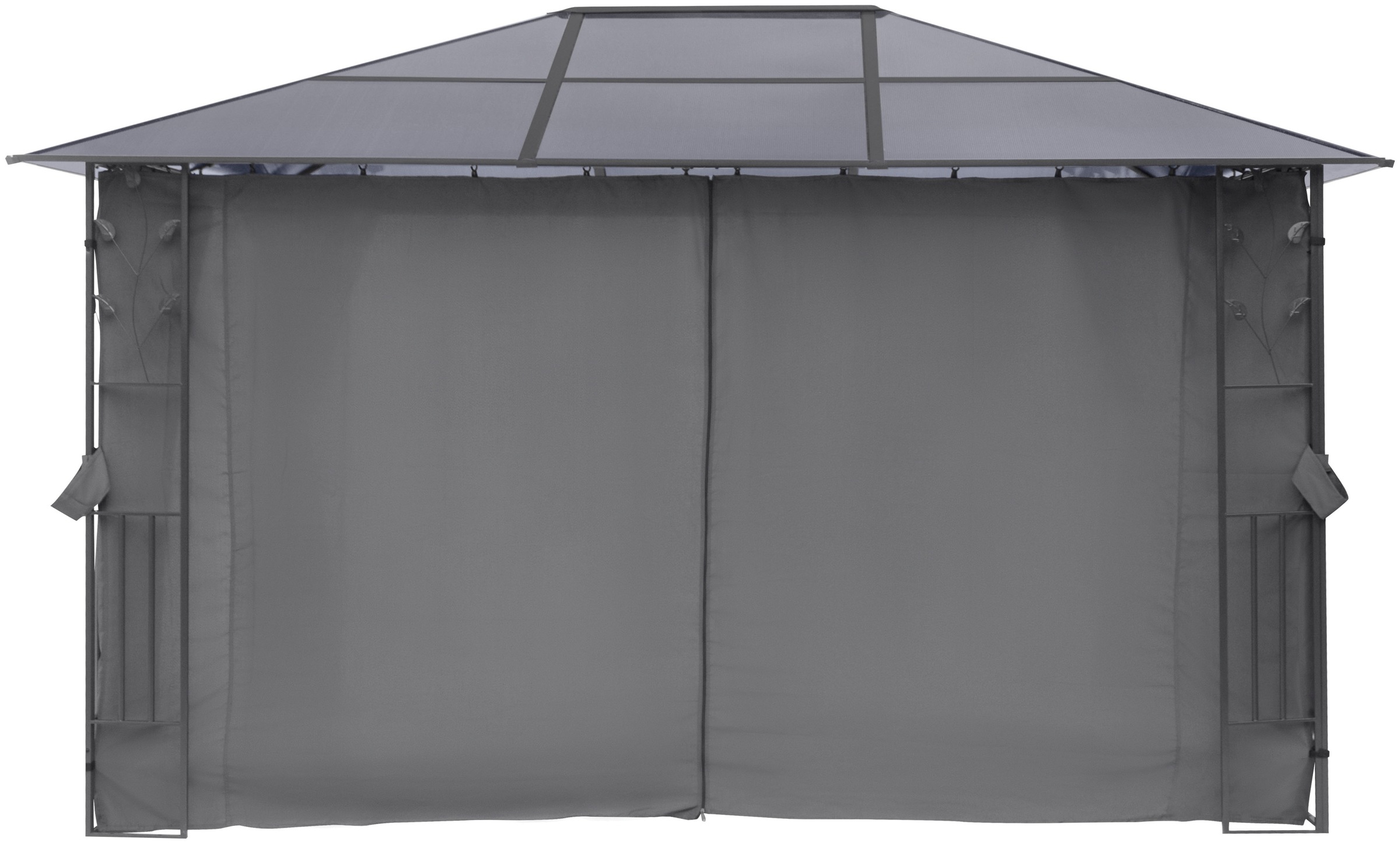 KONIFERA Pavillon »Valencia«, Blätter-Optik, 300x300 cm oder 300x400 cm, Stahlgestell