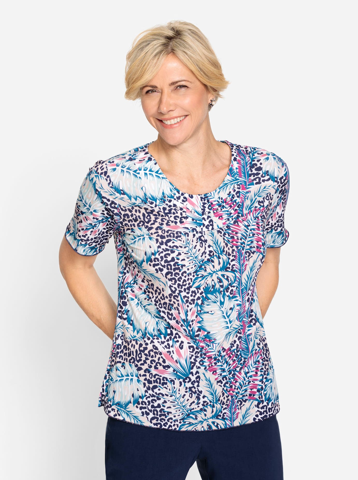 Lady Rundhalsshirt "Shirt" 1 Stk. tlg. günstig online kaufen