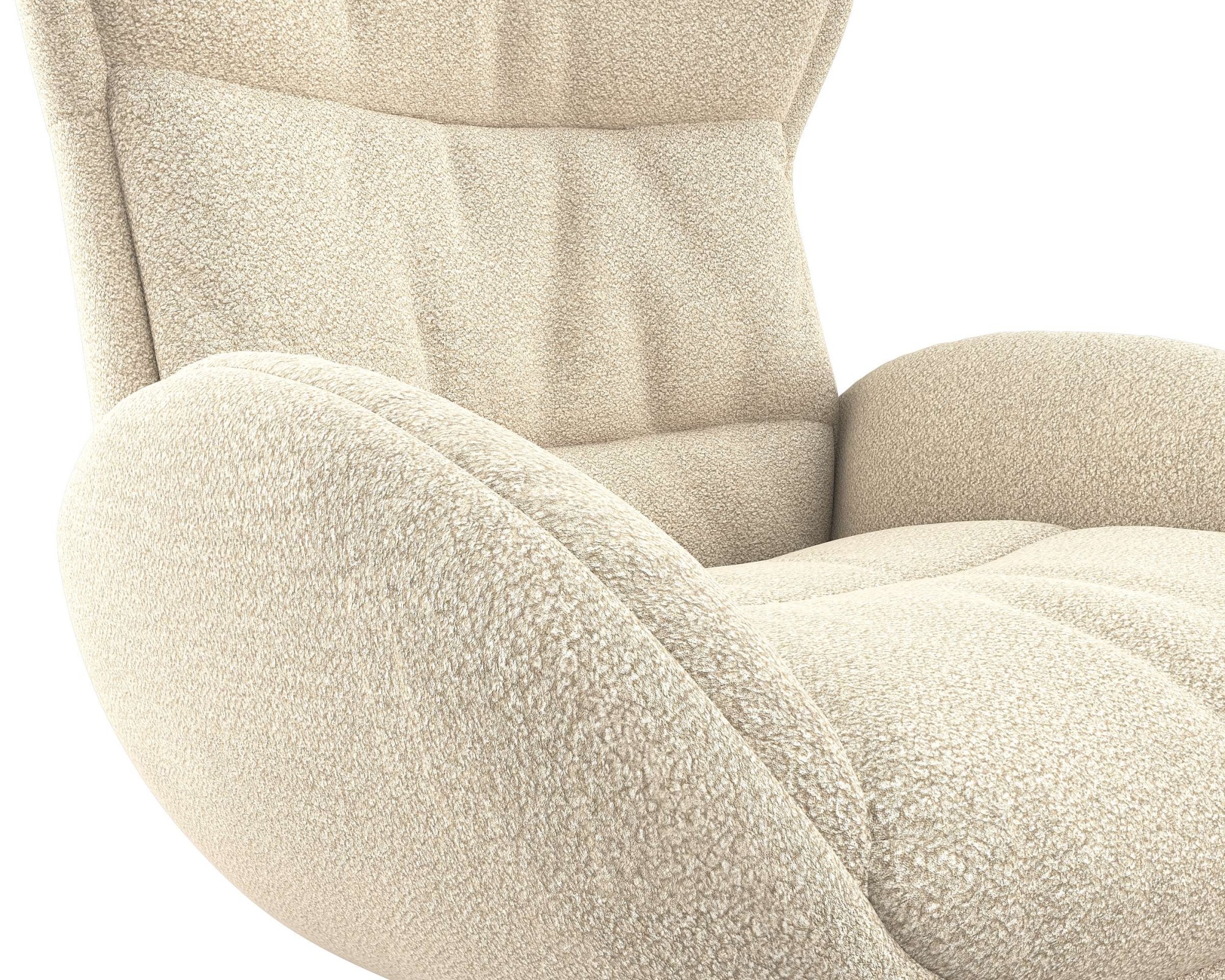 FLEXLUX Relaxsessel »Haze, TV-Sessel, Fernsehsessel, Polstersessel,«, Rückenteilverstellung, drehbar, Fuß Alu