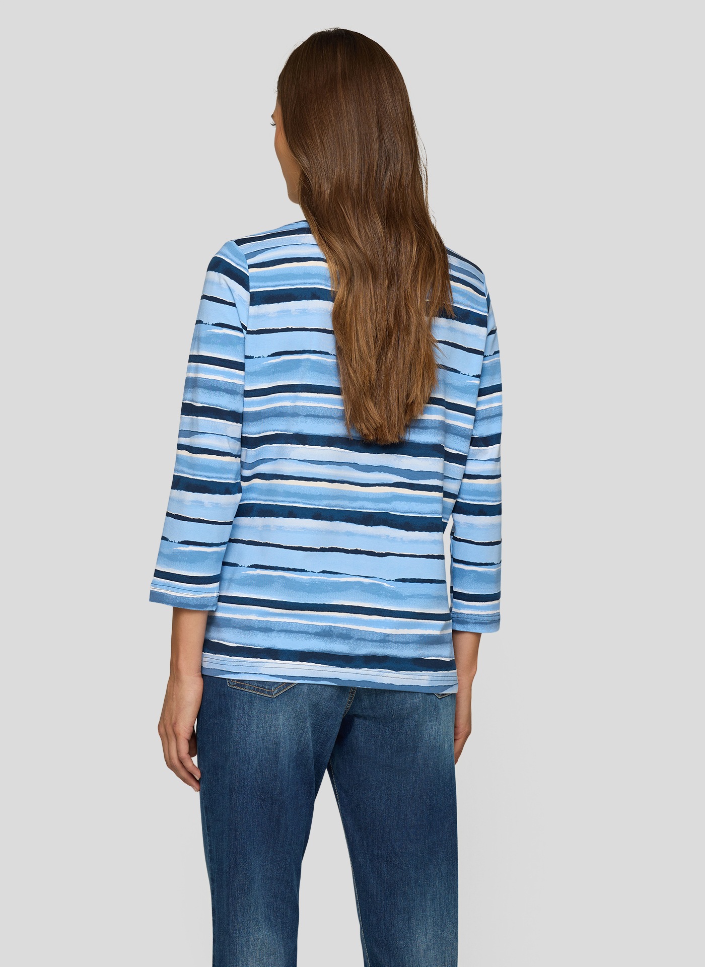 Thumbnail - Rabe 3/4-Arm-Shirt mit Streifen Muster