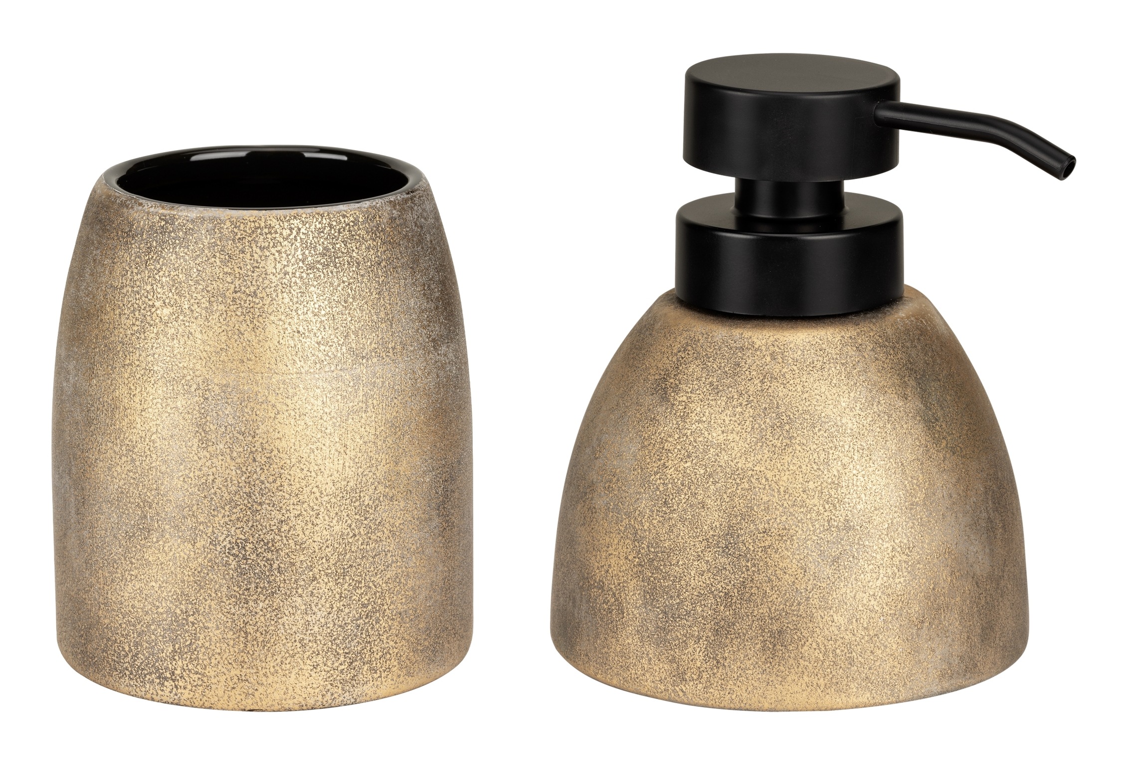 WENKO Badaccessoire-Set "Tremea" bestehend aus Seifenspender und Zahnputzbe günstig online kaufen