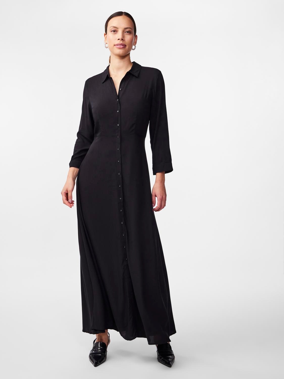 Y.A.S Hemdblusenkleid "YASSAVANNA LONG SHIRT DRESS", mit 3/4 Ärmel