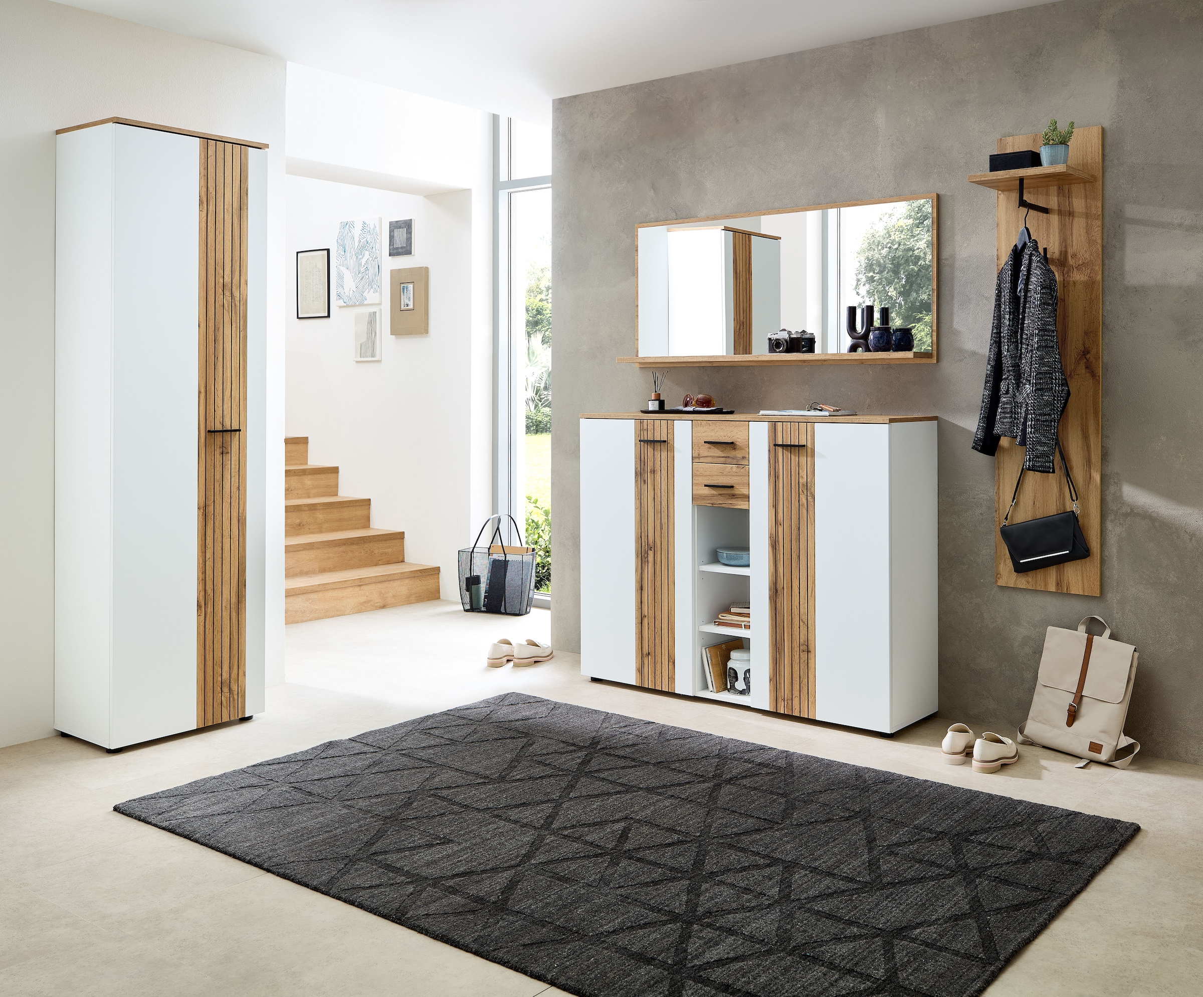 Innostyle Garderoben-Set »Garderobenset Sparks, 185x202x38cm (B/H/T)«, (3 St.)