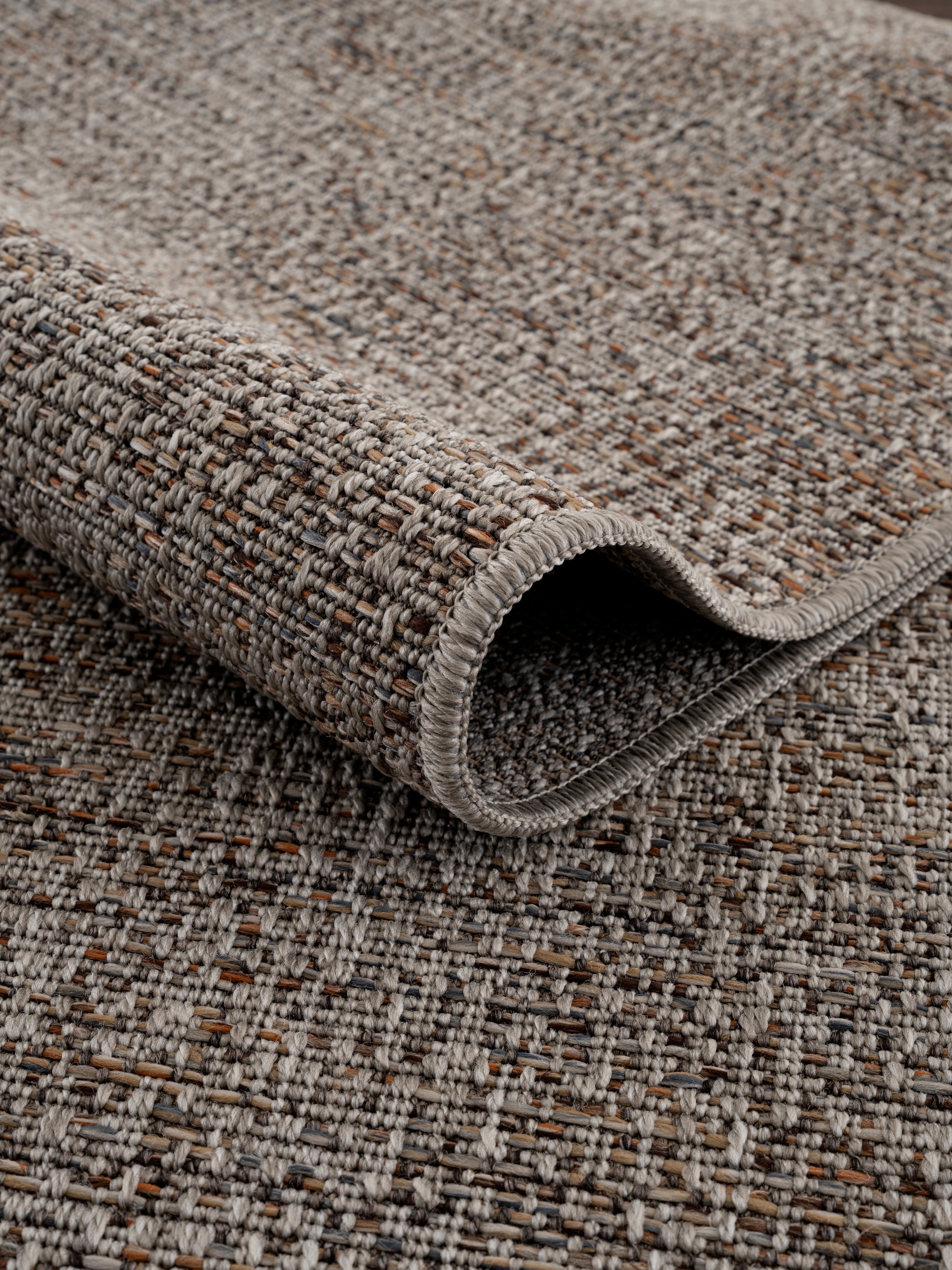 OTTO home Teppich »Lennor, In- und Outdoor geeignet, Balkon, Camping« rechteckig 8 mm Höhe Wetterfest & UV-beständig, meliert, Sisal-Optik, Esszimmer, Wohnzimmer