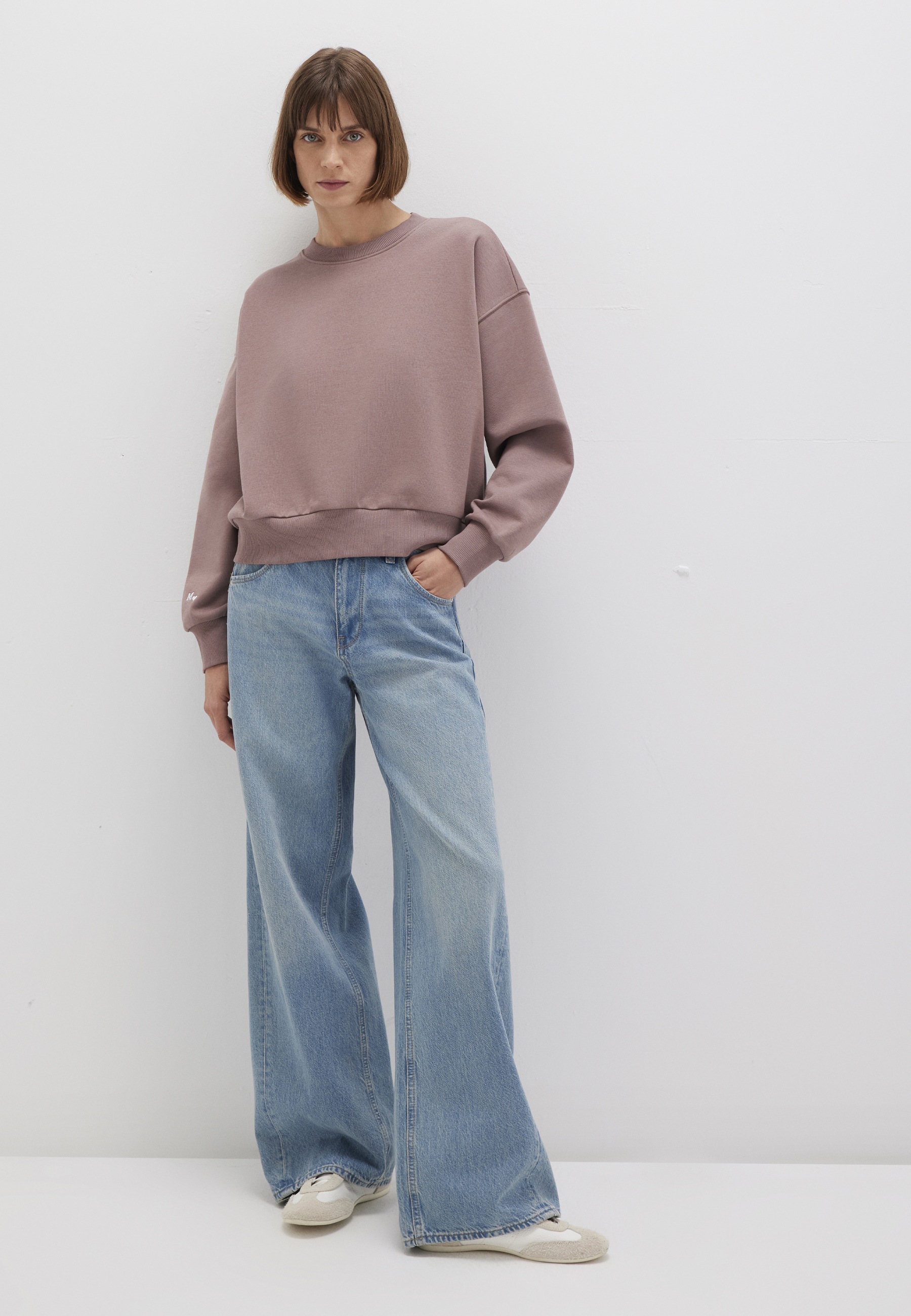 Mavi Rundhalspullover "CREW NECK SWEATSHIRT" Sweatshirt cropped günstig online kaufen