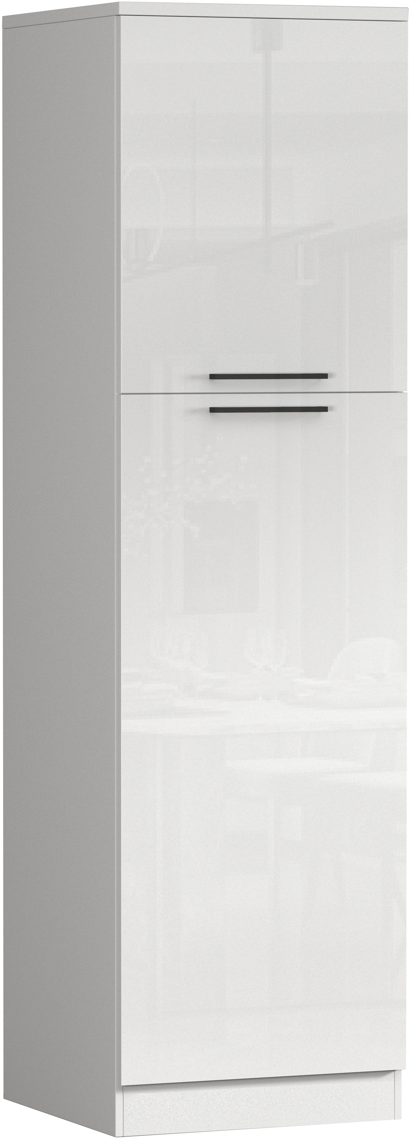 KOCHSTATION Vorratsschrank "Luna, Hochschrank, Küchenvorratsschrank, Speiseschrank, Made in Italy" B/T/H: 60×60×214,5 cm, mit 6 großzügigen Fächern