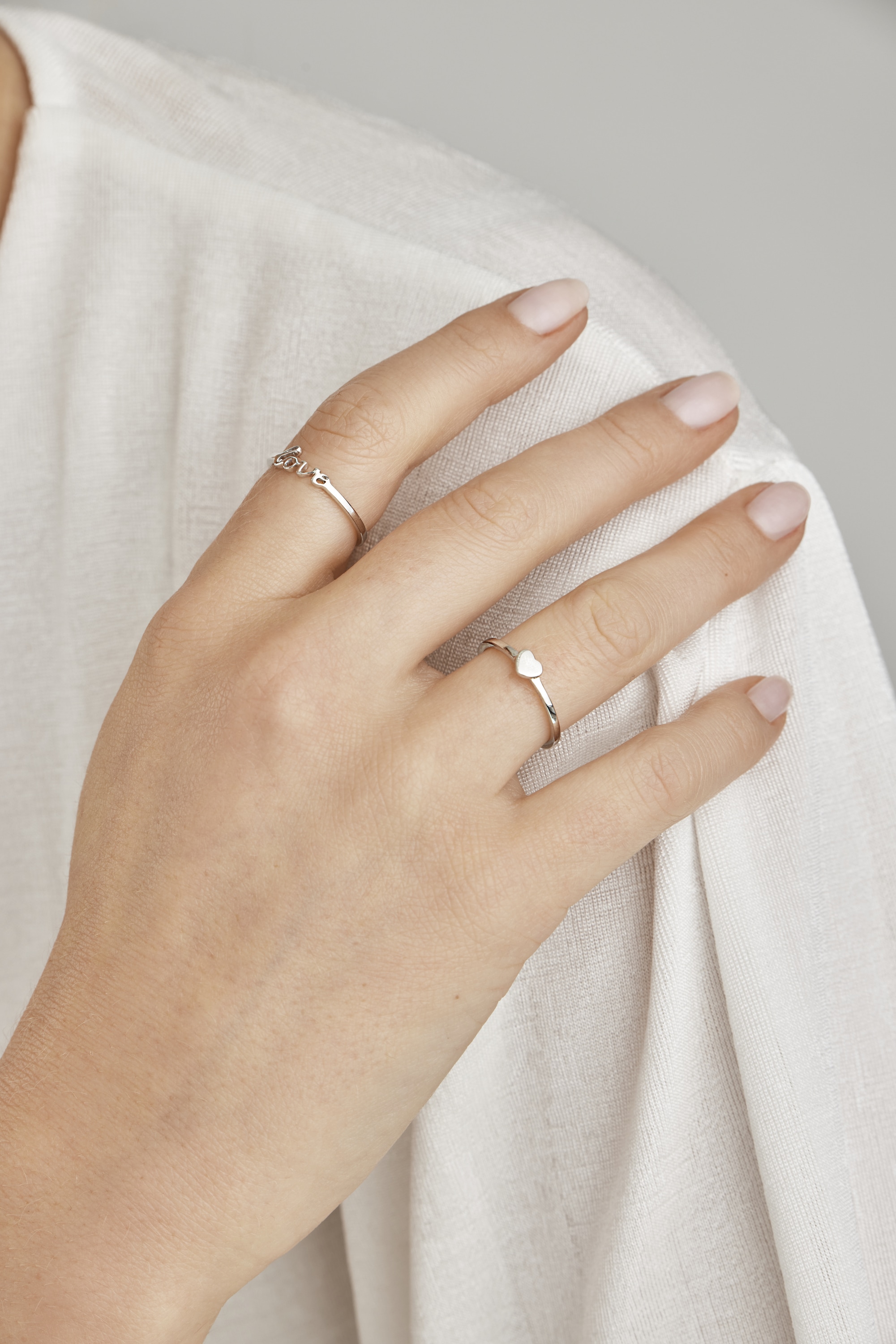 CAÏ Fingerring »925/- Sterling Silber rhodiniert BAUR | bestellen Herz«