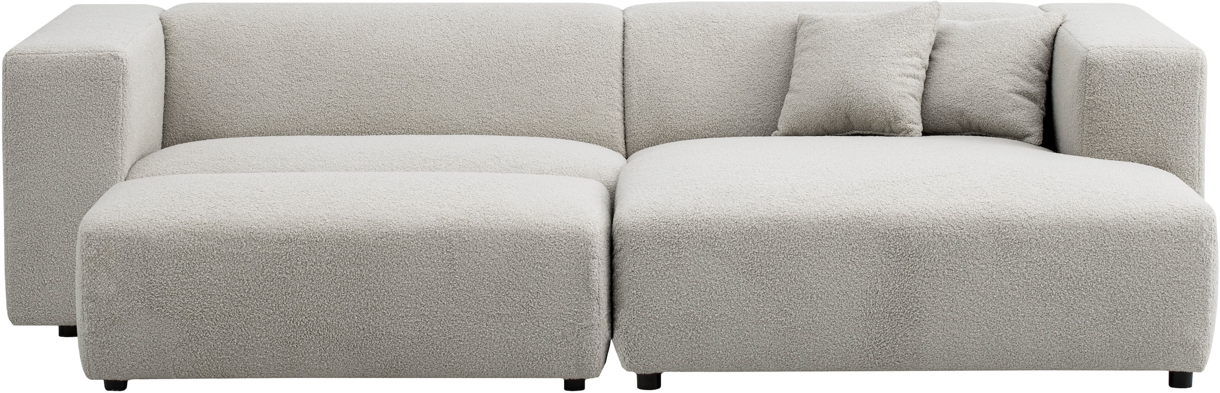 andas Polsterecke »BAKELS, Ecksofa-Set mit Hocker, L-Form mit Schlaffunktion«, Ecksofa-Set (incl. Hocker) im trendigen Megacord