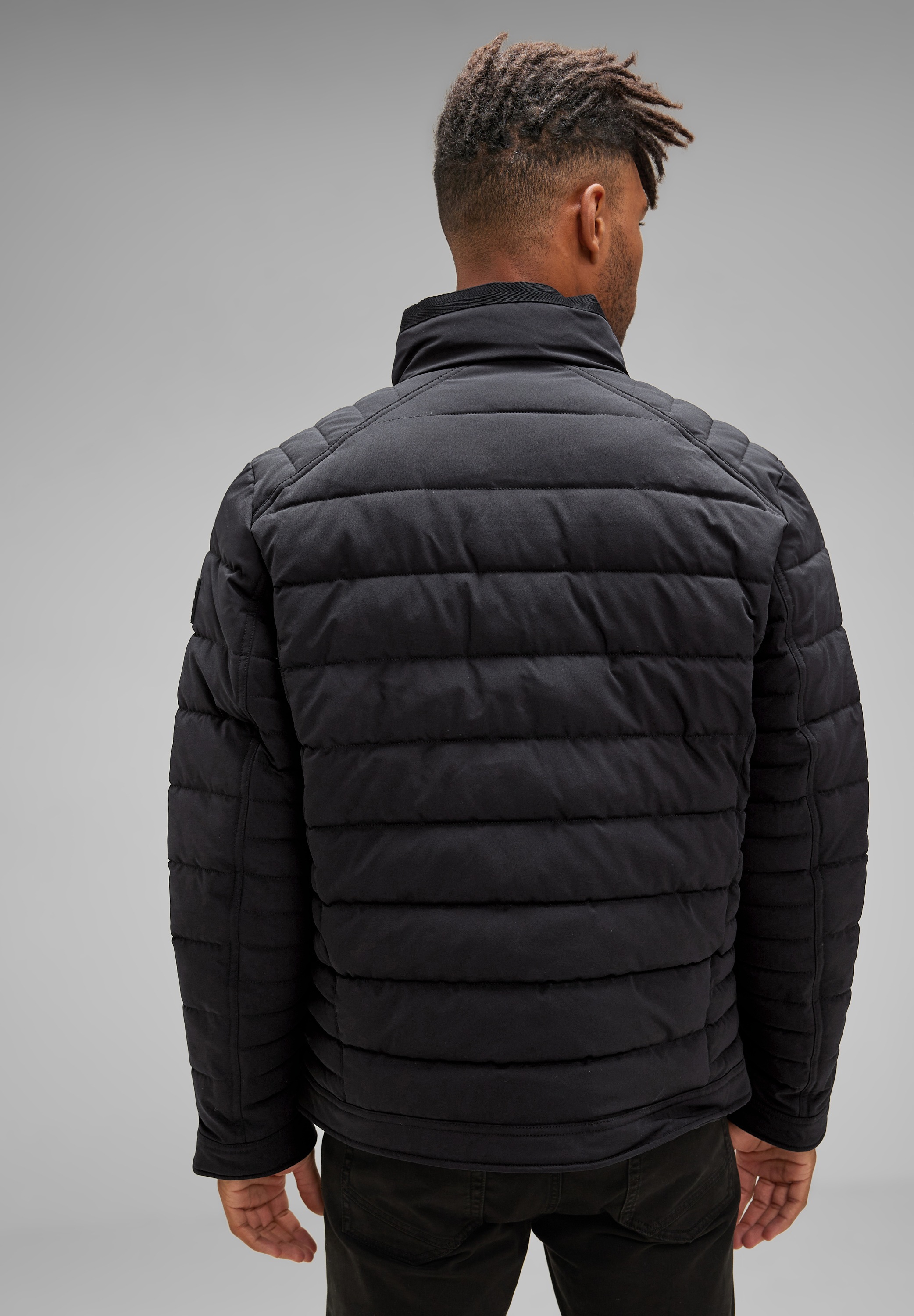 STREET ONE MEN Winterjacke, ohne Kapuze, mit Stehkragen