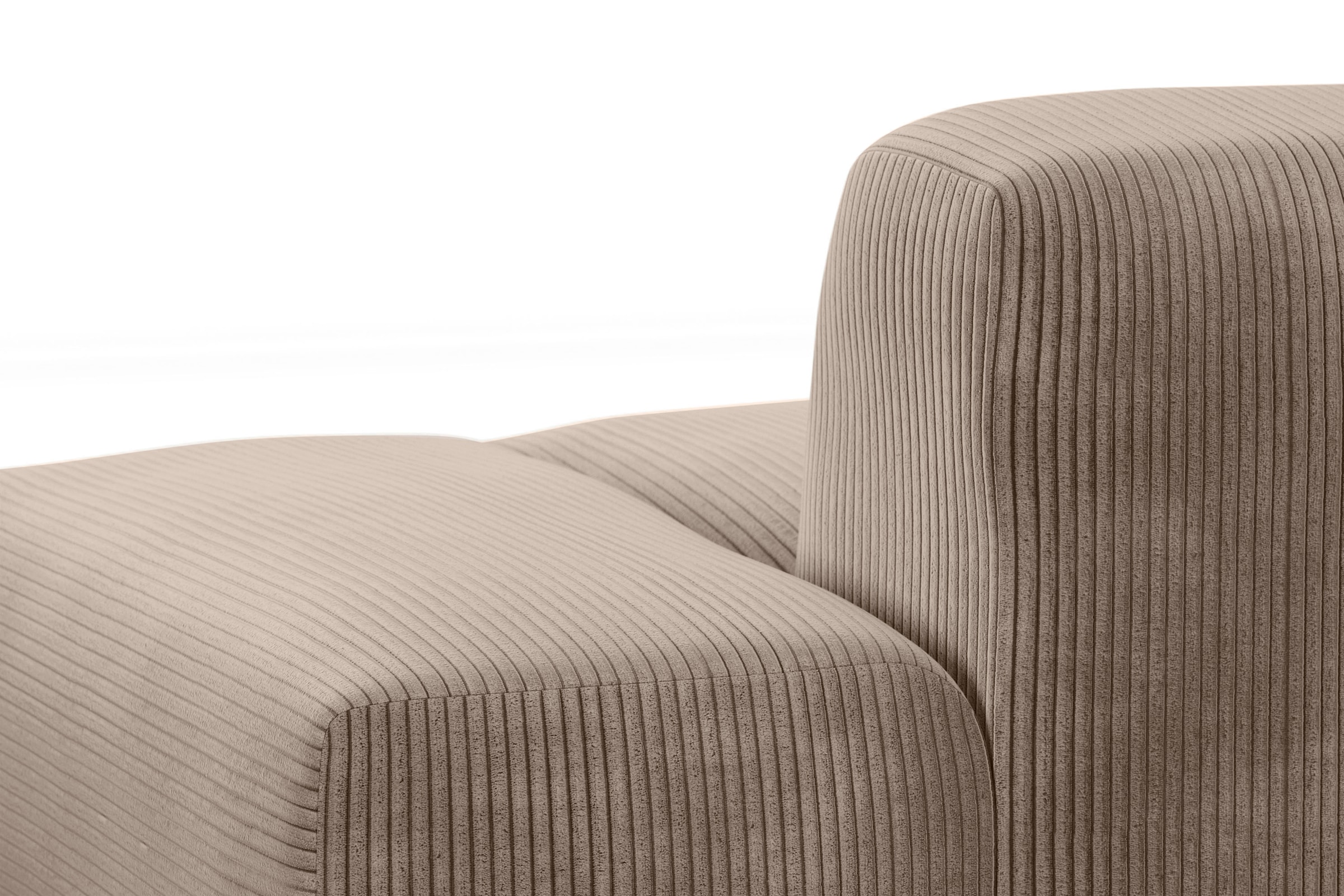 TRENDMANUFAKTUR Big-Sofa »Braga, mit hochwertigem Kaltschaum, Megasofa, in Cord erhältlich«, modernes Big-Sofa, Couch mit hohem Sitzkomfort, 277/72/107 cm (B/H/T)