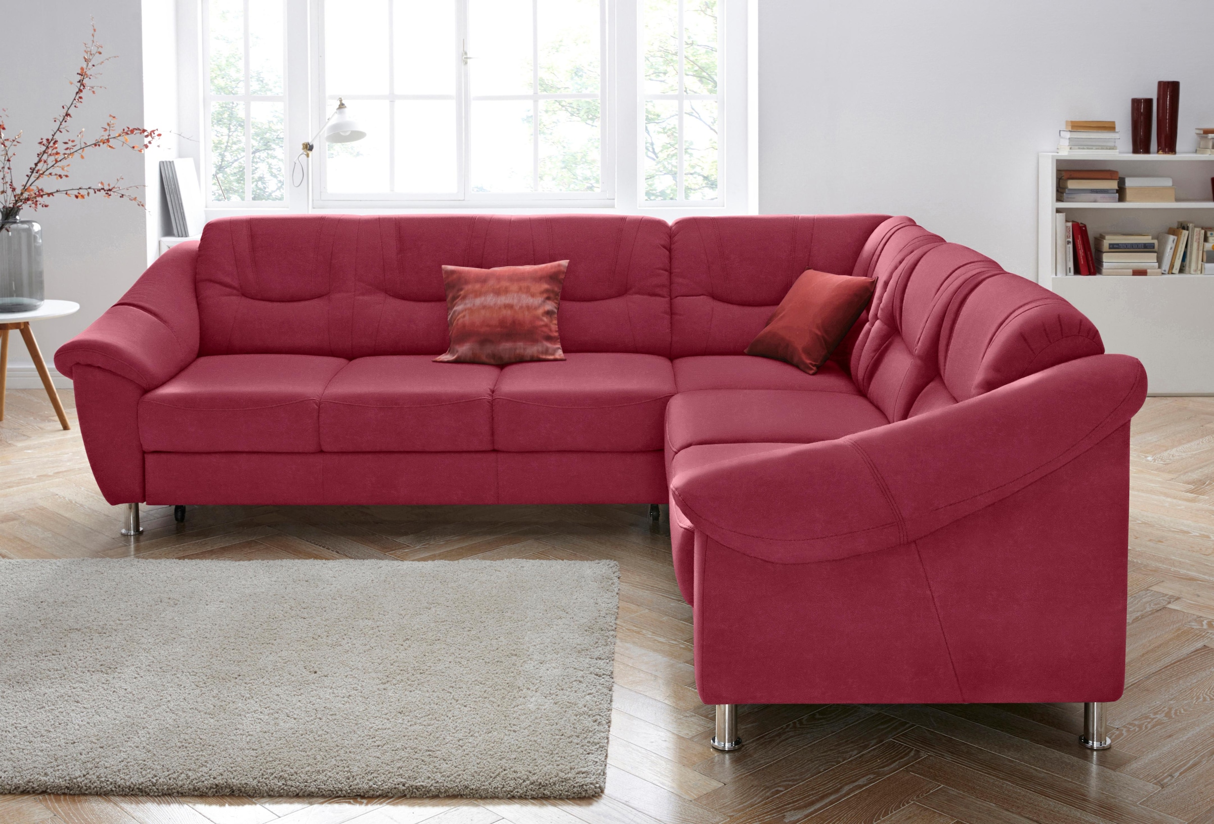 sit&more Ecksofa "Salsa L-Form" mit Federkern, wahlweise mit Schlaffunktion