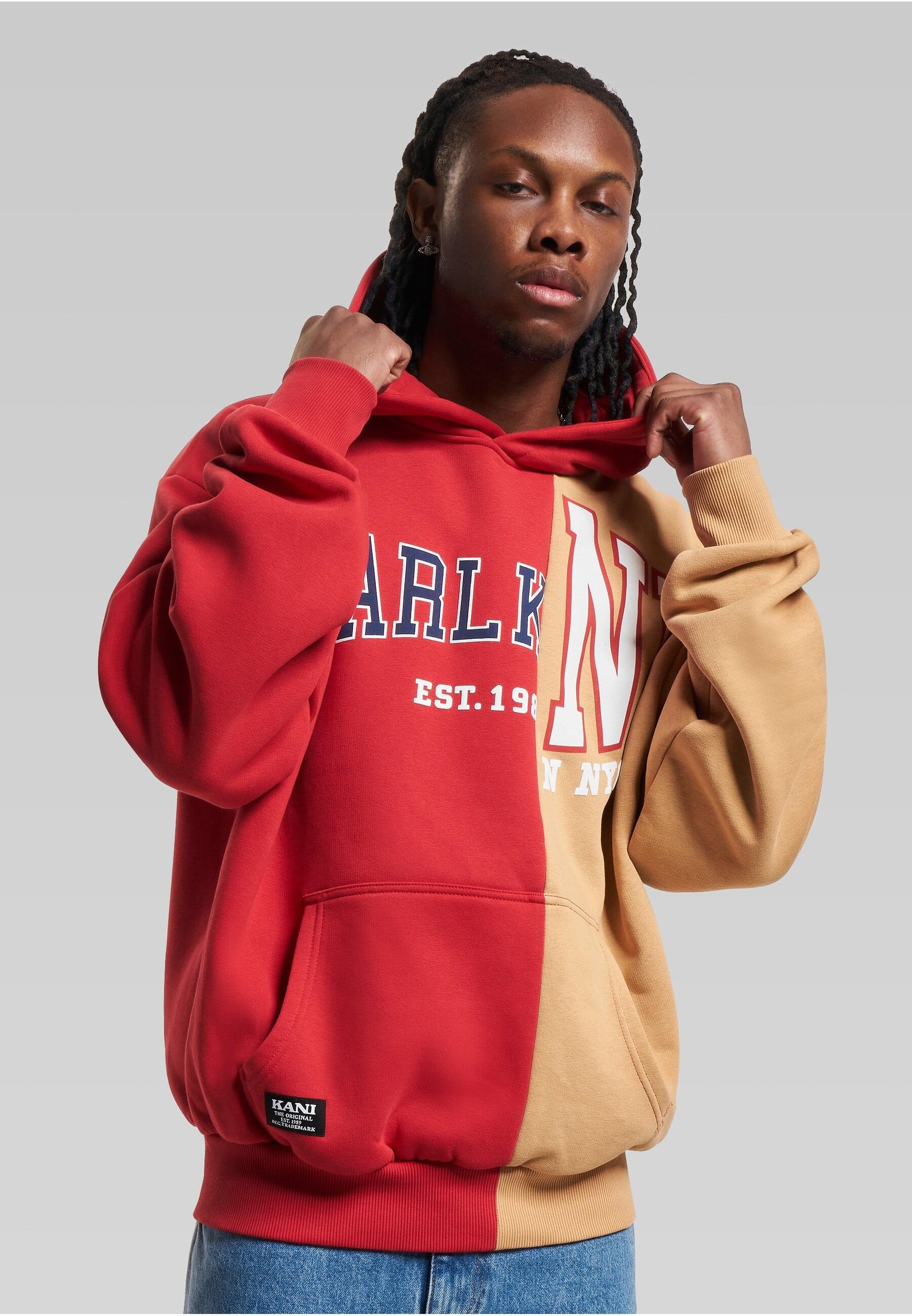 Karl Kani Kapuzensweatshirt »Karl Kani Herren KU234-005-2 KK Woven Retro Split OS Hoodie«, (1 tlg.)