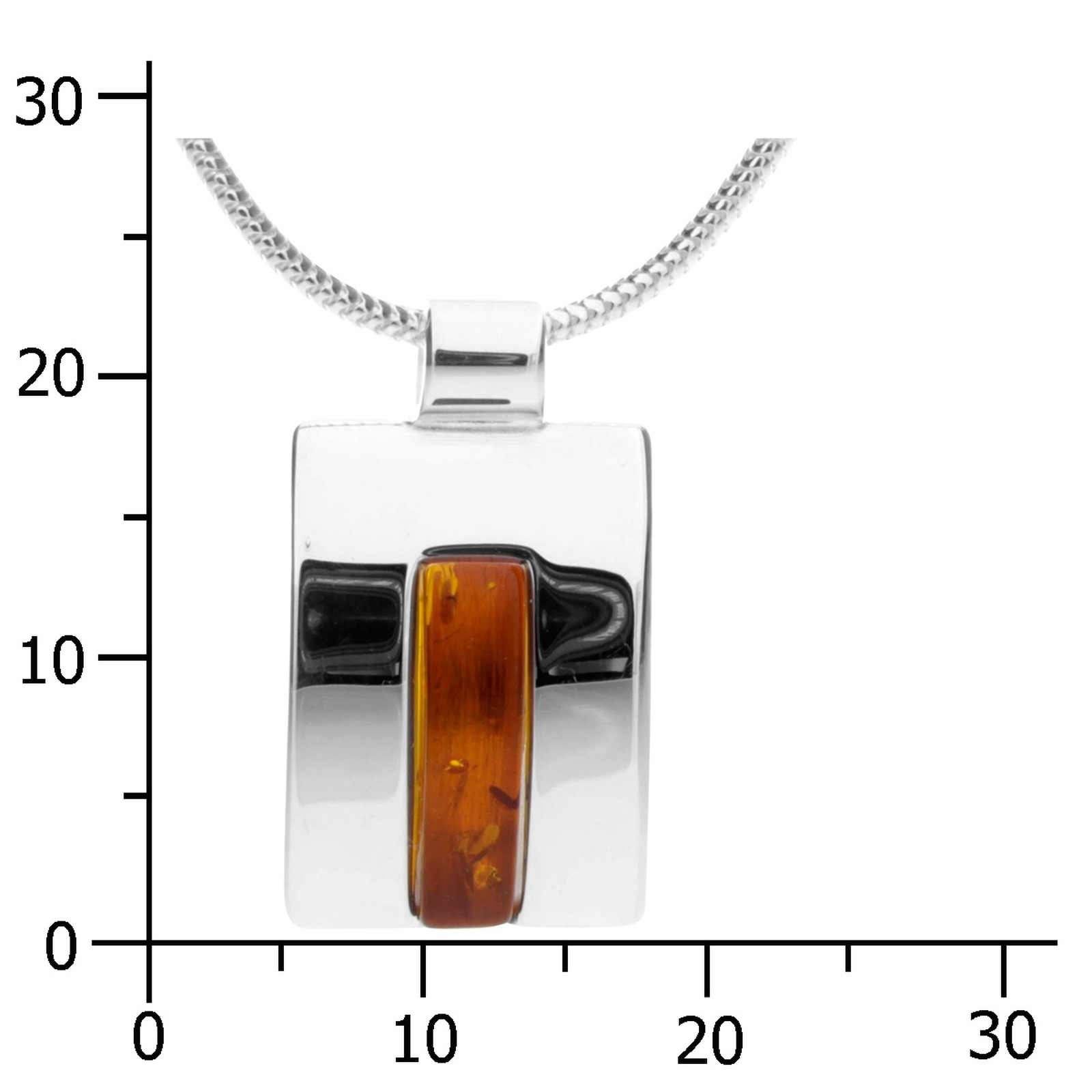 OSTSEE-SCHMUCK Kette mit Anhänger »Ostsee-Schmuck Kette mit Anhänger Zera Kette mit Anhänger Zera«, (2 tlg.)