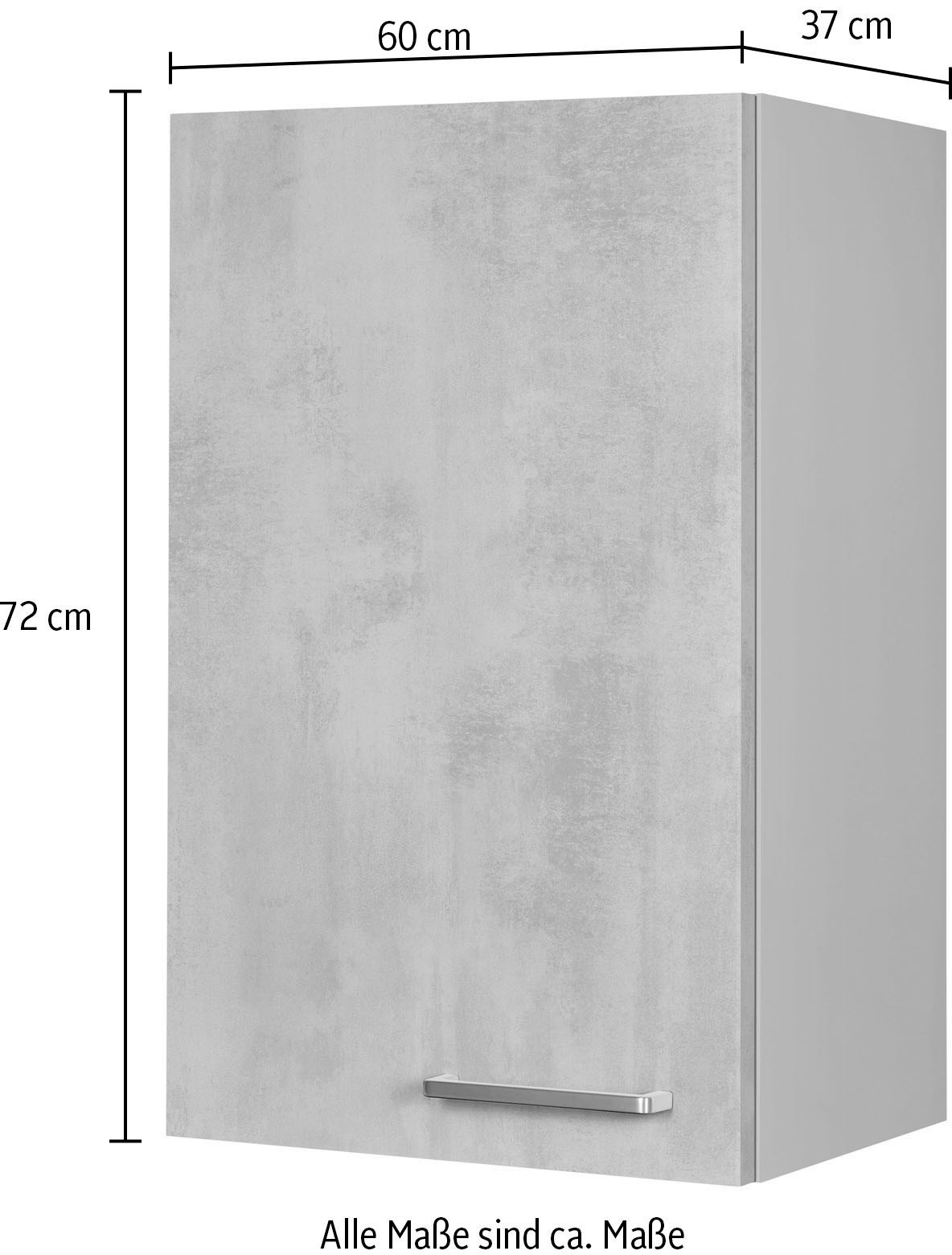nobilia® Hängeschrank »"Riva", Ausrichtung wählbar, vormontiert,«, in drei Breiten: 30, 40 und 60 cm, mit Soft-Close-Funktion