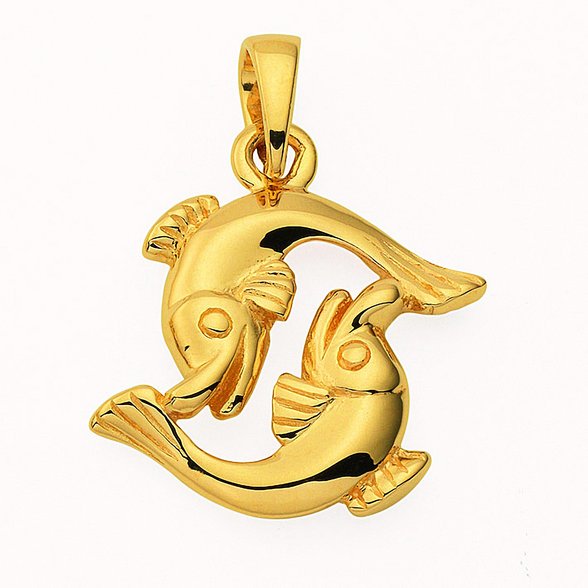 Adelia´s Kette mit Anhänger »585 Gold Sternzeichen Anhänger Fisch«, Schmuckset - Set mit Halskette