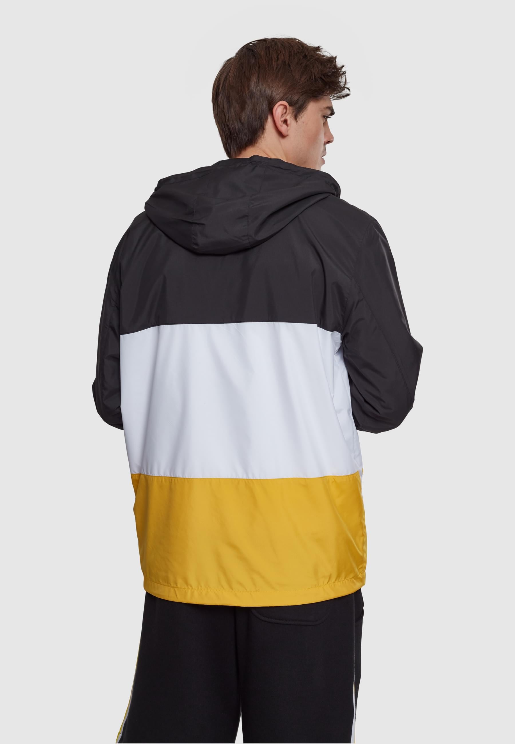 URBAN CLASSICS Allwetterjacke »Urban Classics Herren Color Block Pull Over Jacket«, (1 St.), mit Kapuze