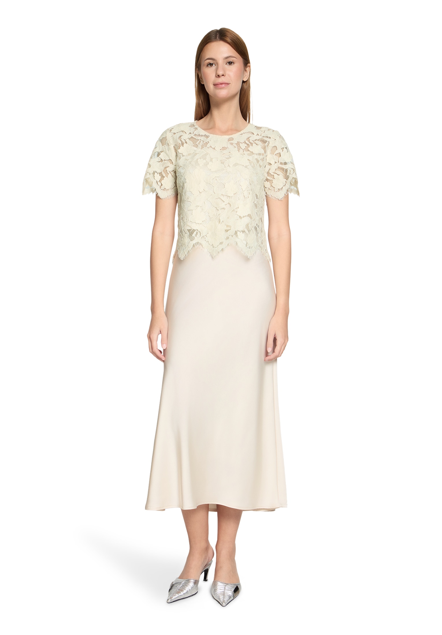 Vera Mont Spitzenbluse »Damen kurzarm«