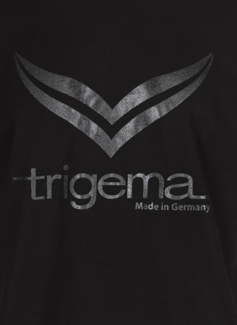 Trigema T-Shirt »TRIGEMA T-Shirt mit TRIGEMA-Logo« ▷ kaufen | BAUR
