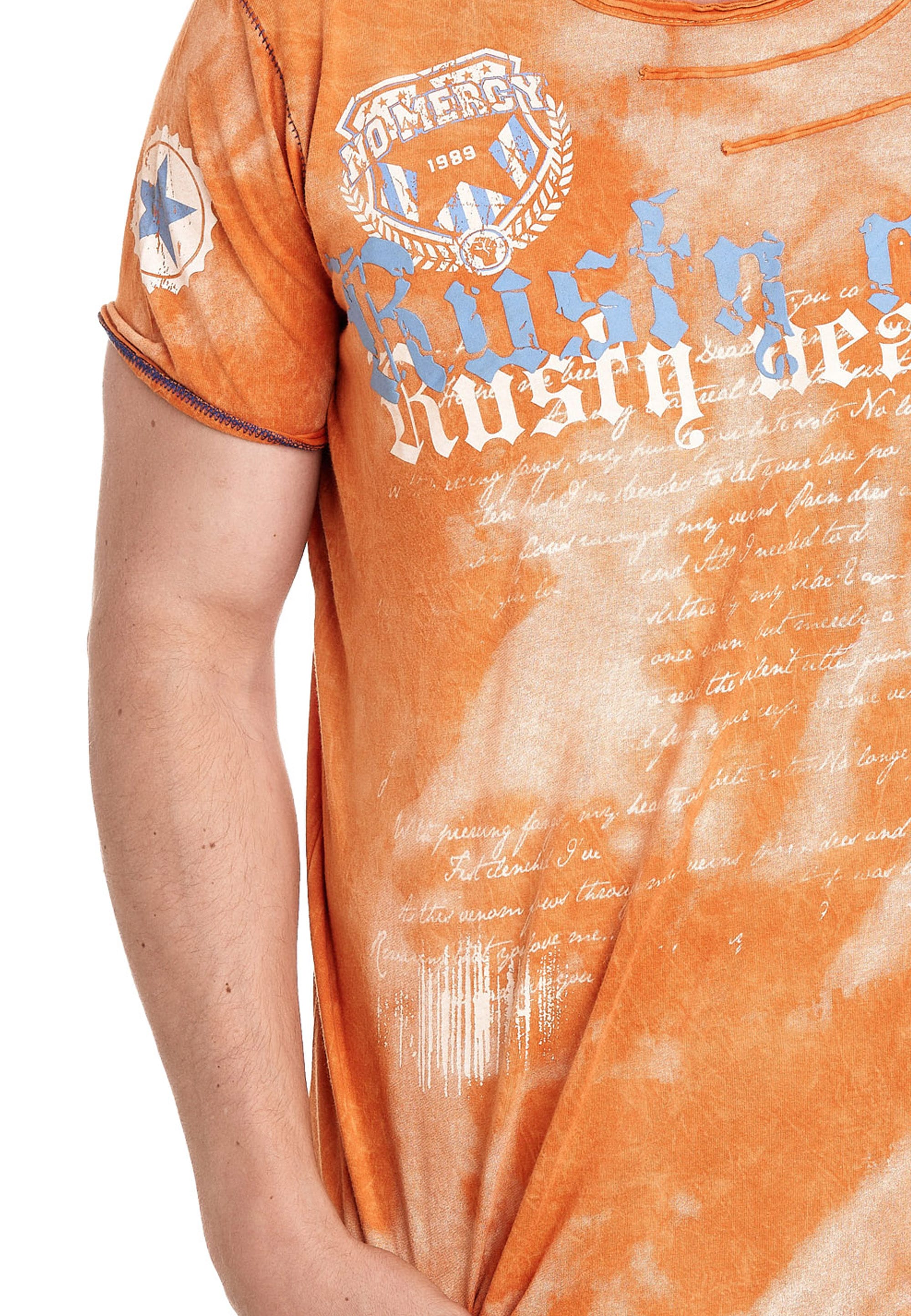 Rusty Neal T-Shirt, mit toller Batik-Optik