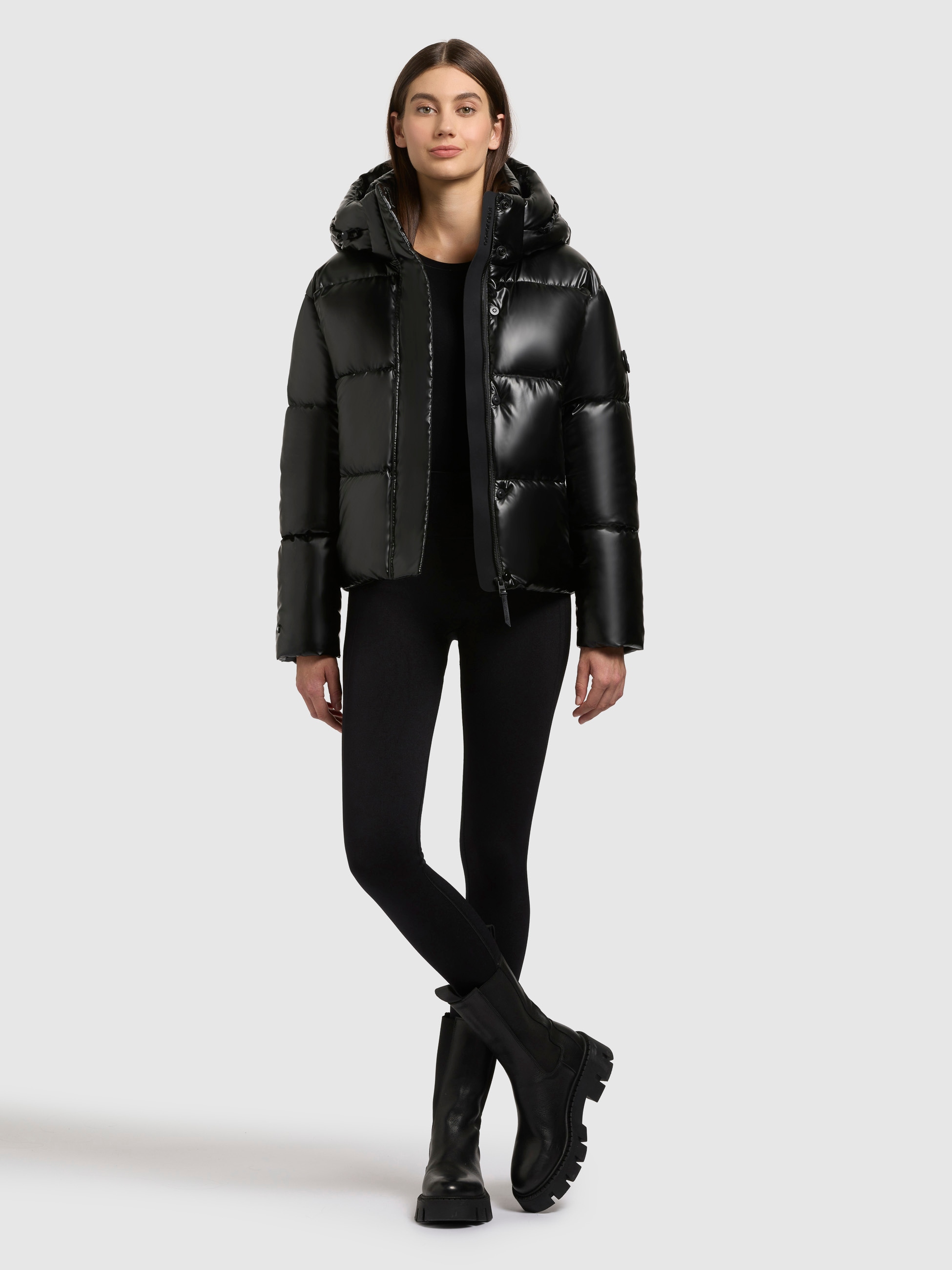 khujo Steppjacke »DEVINA SHINY«, mit Kapuze