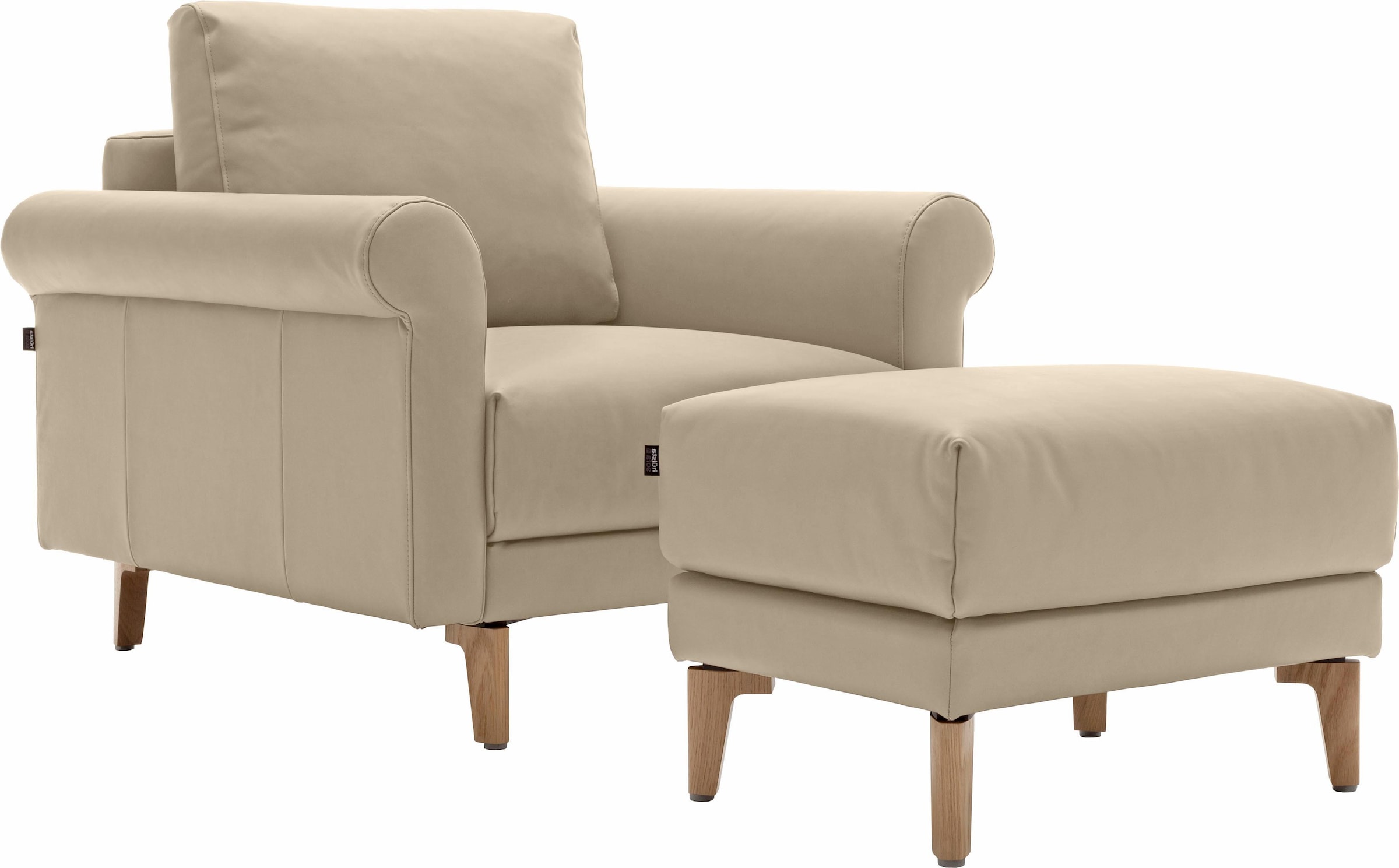 hülsta sofa Sessel »hs.450«, Landhaus, modern Fuß Nussbaum 88 | Breite cm, BAUR