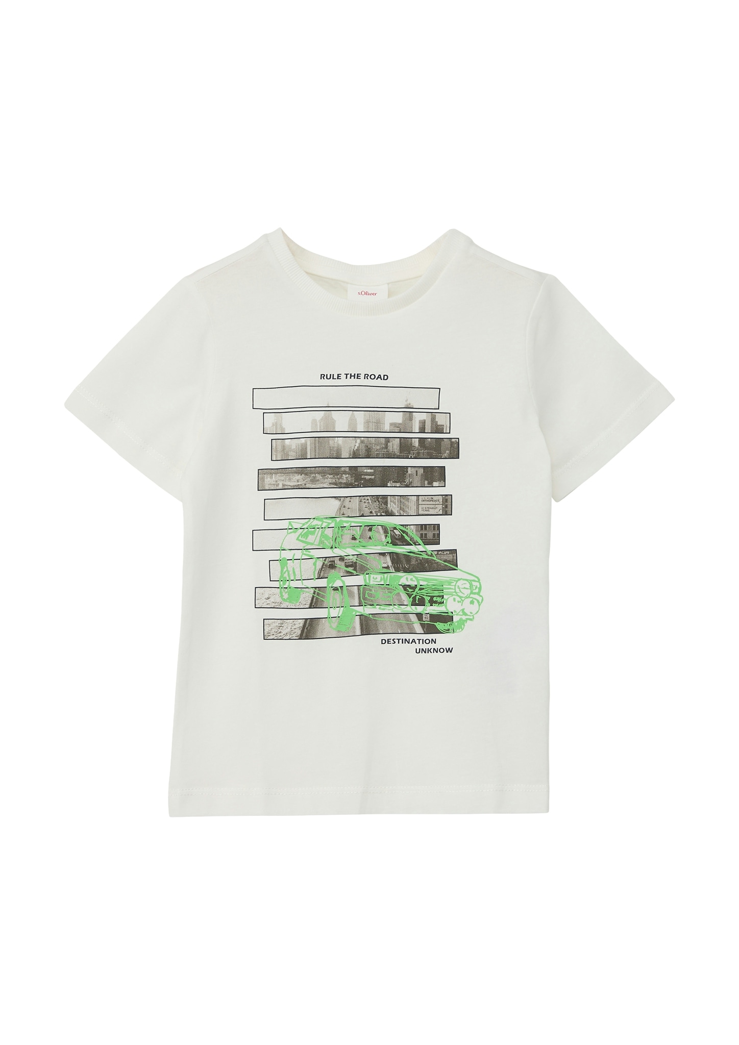 s.Oliver Junior Print-Shirt, mit Rundhalsausschnitt