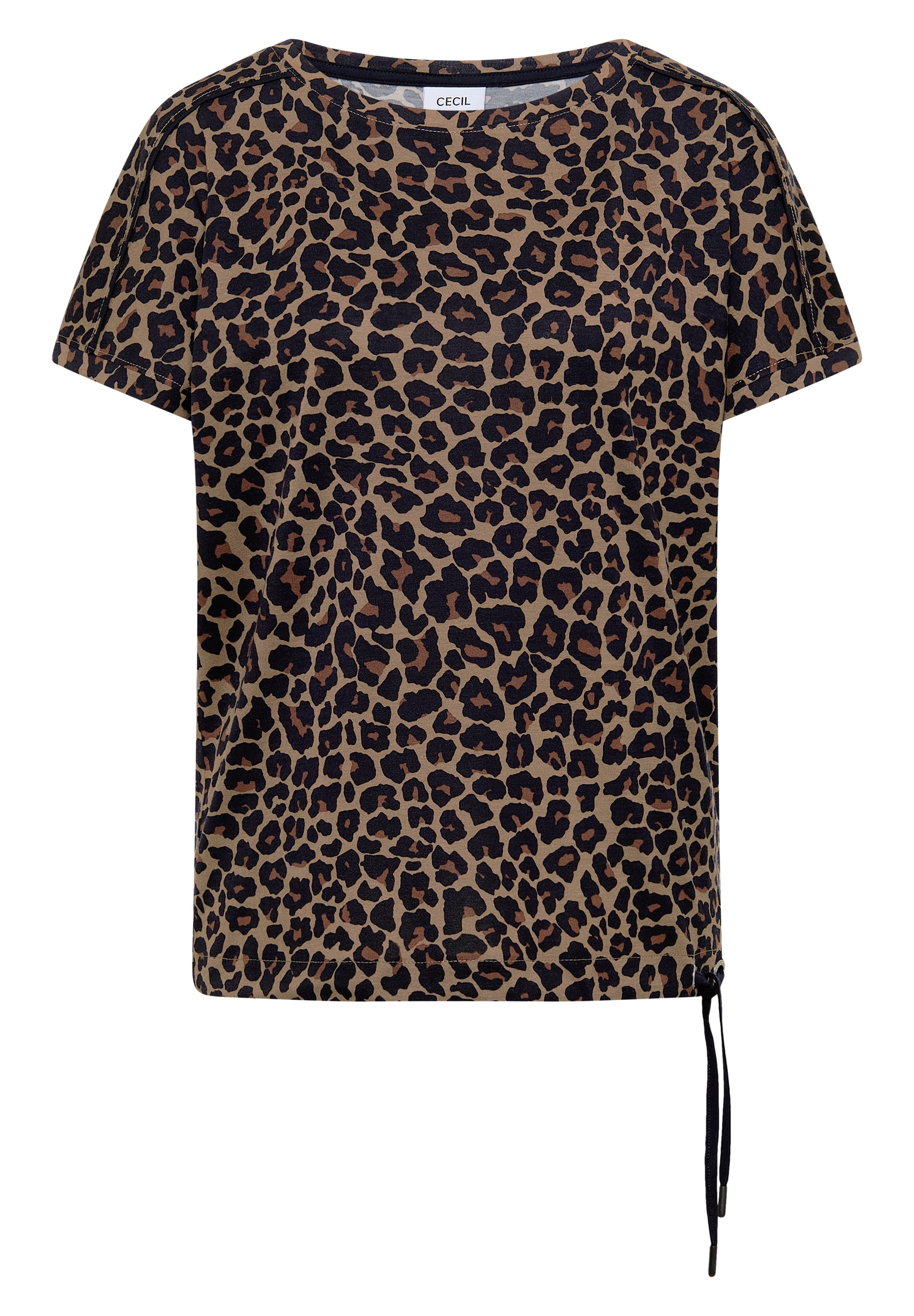 Cecil Print-Shirt mit Tunnelzugsaum