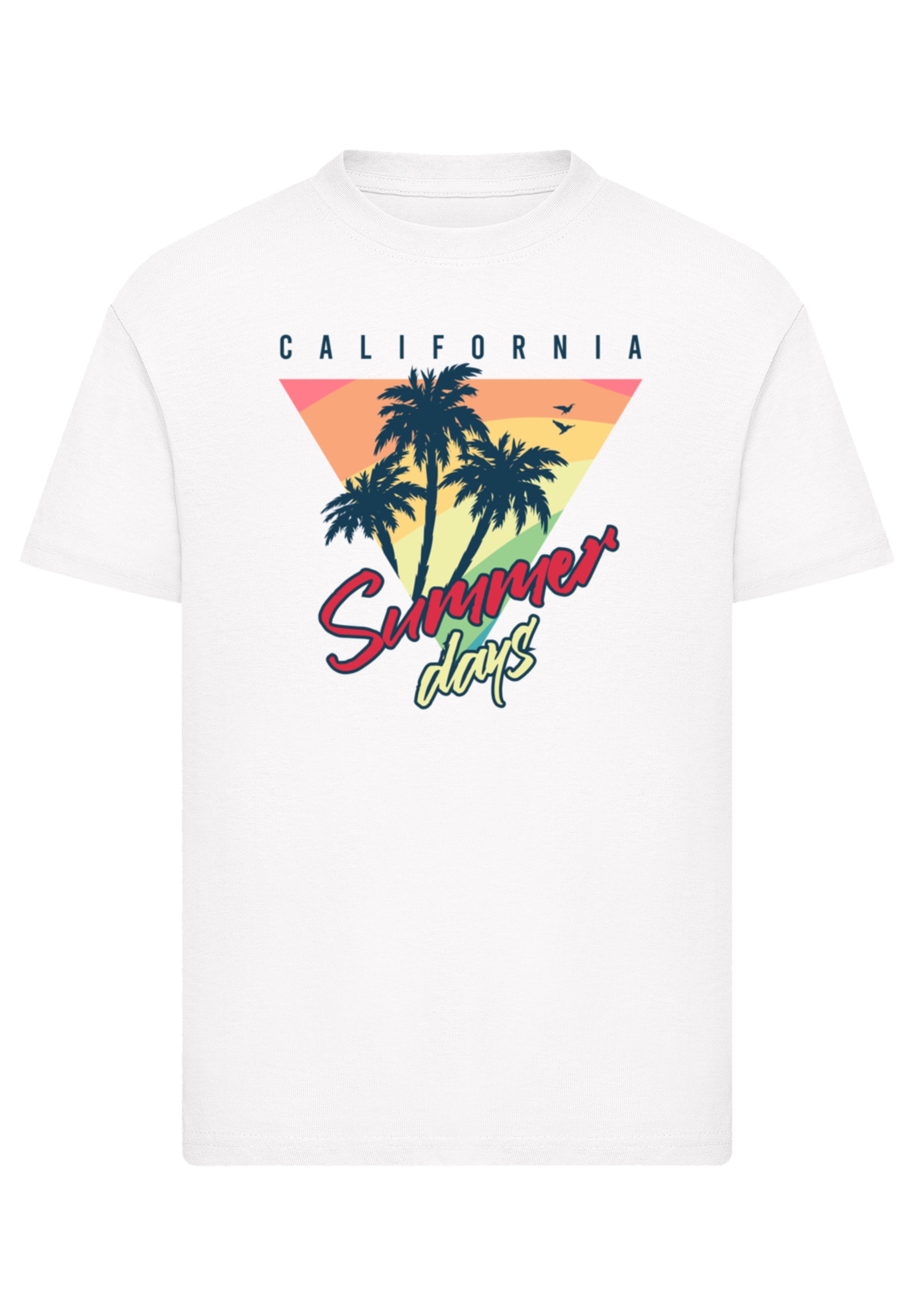 F4NT4STIC T-Shirt »California Palmen Retro«, Premium Qualität