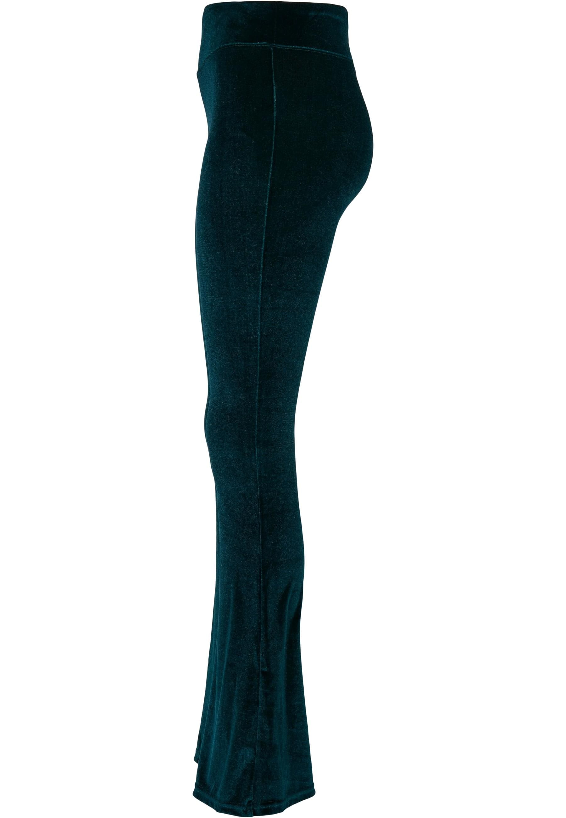 URBAN CLASSICS Leggings »Urban Classics Damen Ladies High Waist Velvet Boot Cut Leggings«, (1 tlg.)