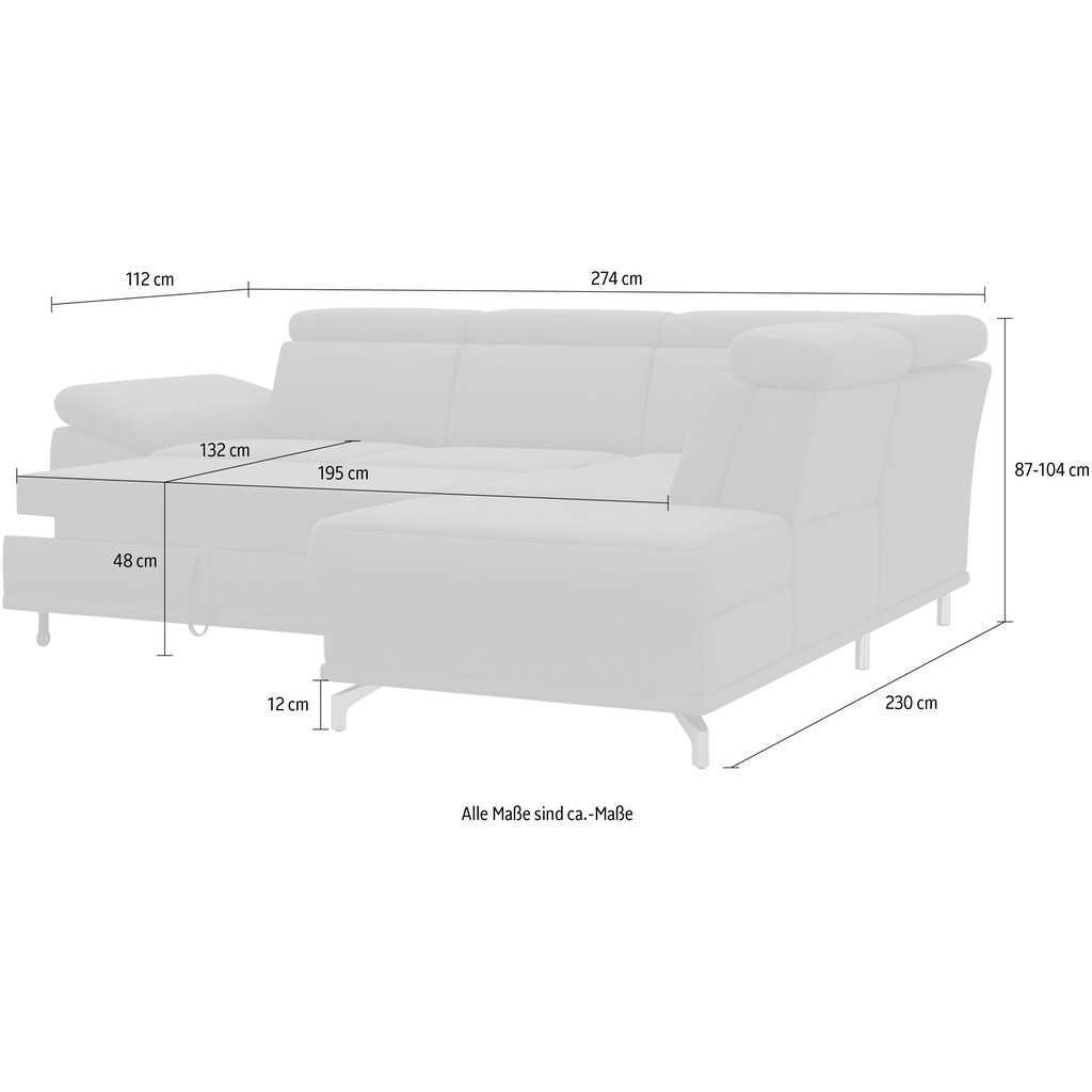 sit&more Ecksofa »Cabrio«