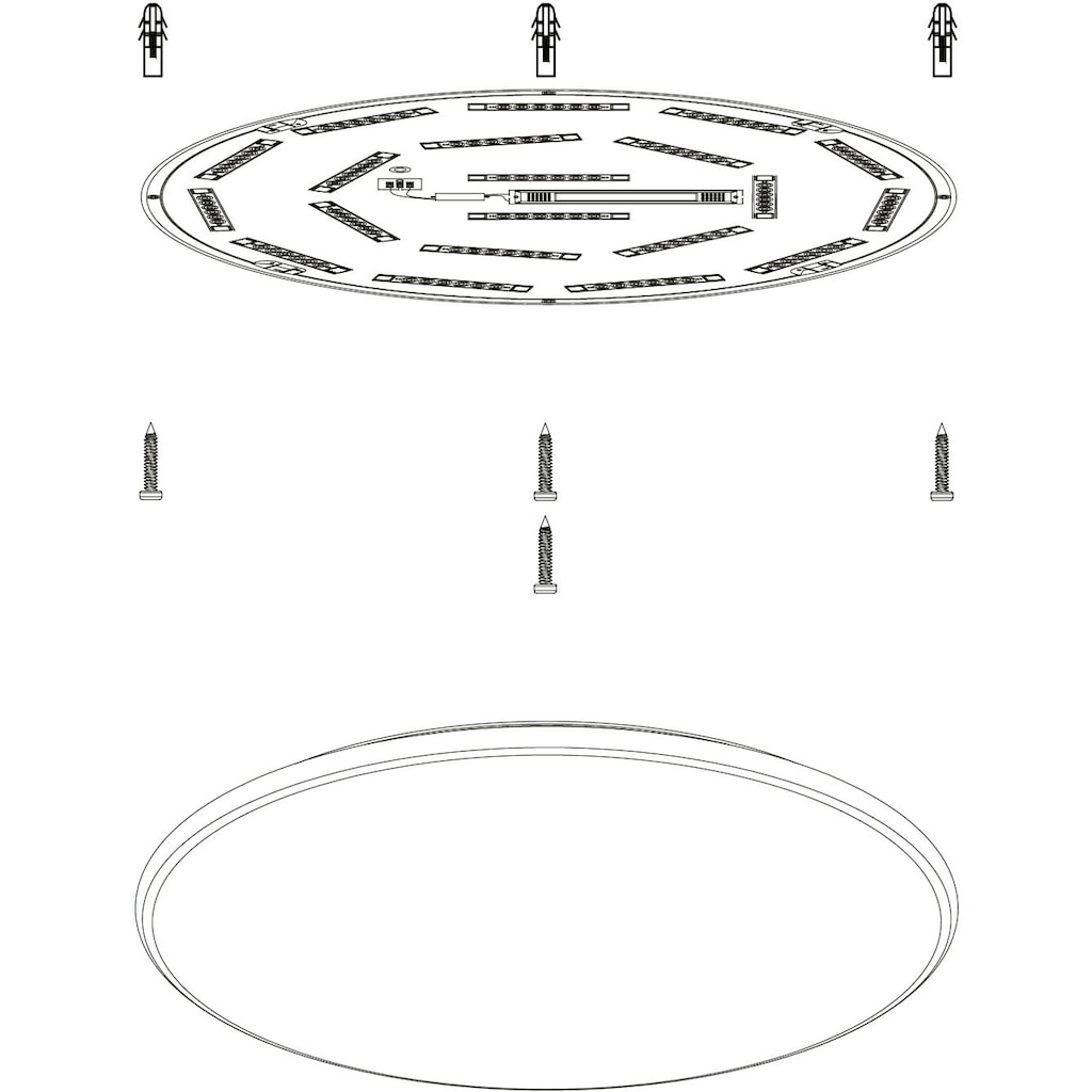 EGLO LED Deckenleuchte »GIRON«, 1 flammig-flammig