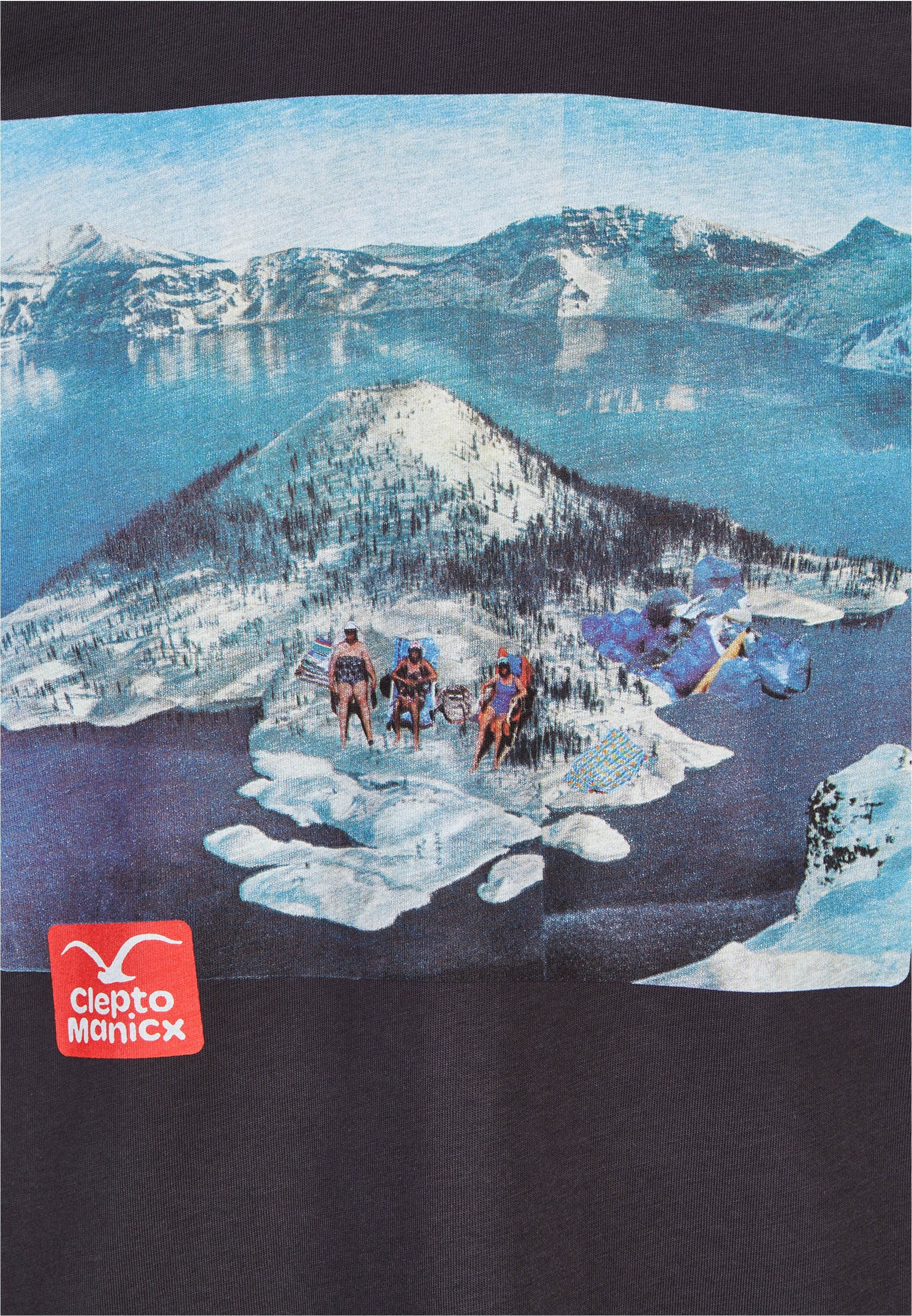 Cleptomanicx T-Shirt »New Holiday« mit großem Front-Print