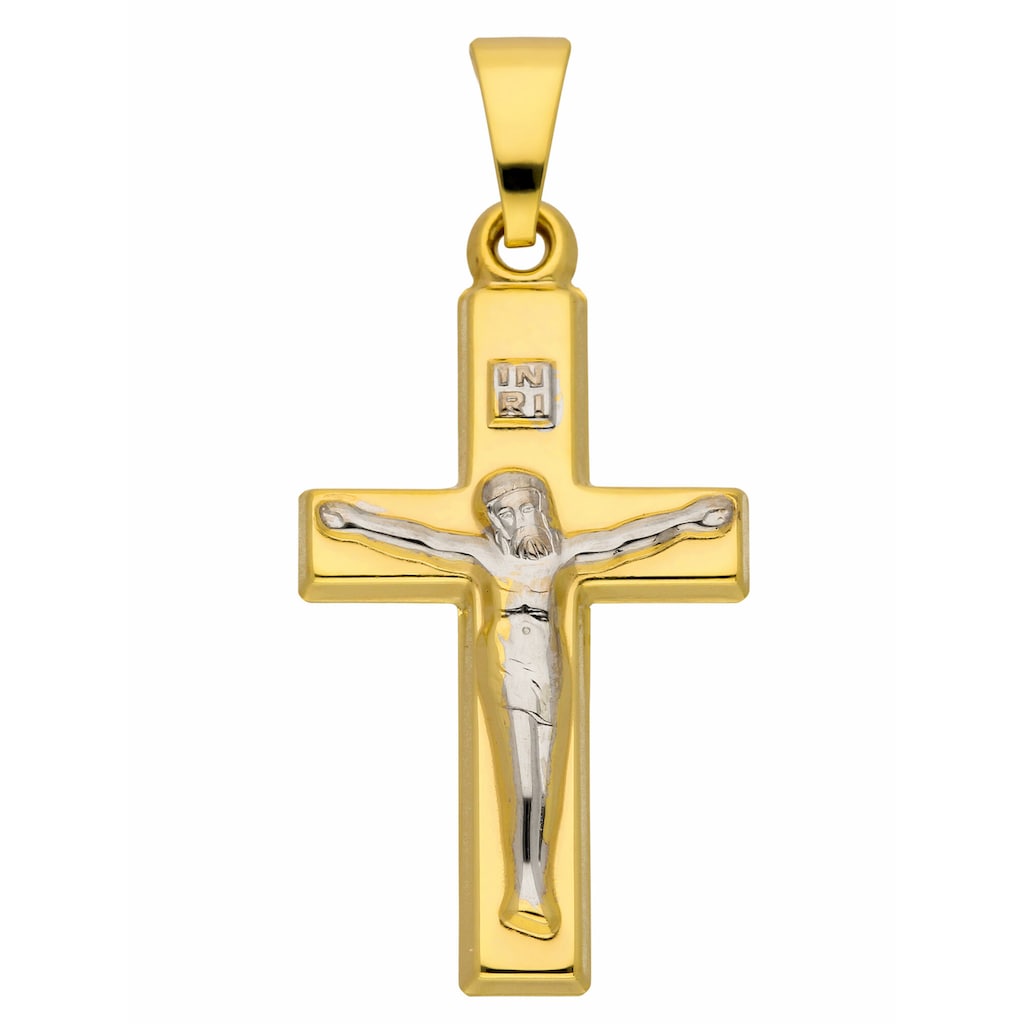 Adelia´s Kettenanhänger »333 Gold Kreuz Anhänger Korpus«