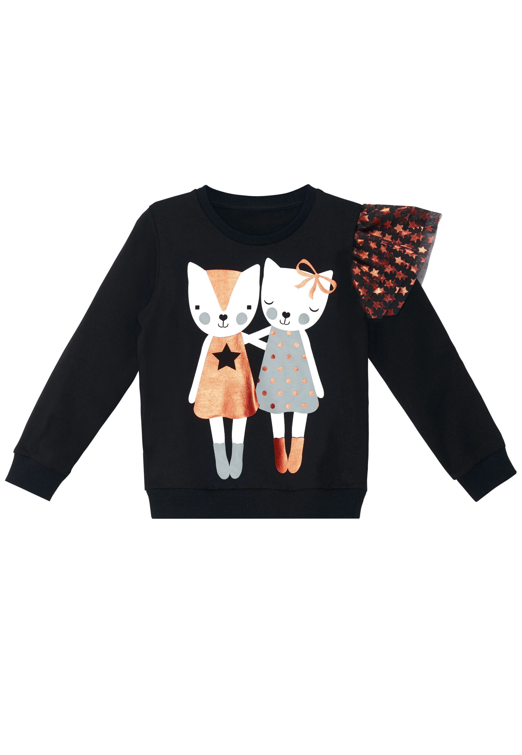 Denokids Sweatshirt »Buddy Cats«, (1 tlg.), mit Katzenaufdruck